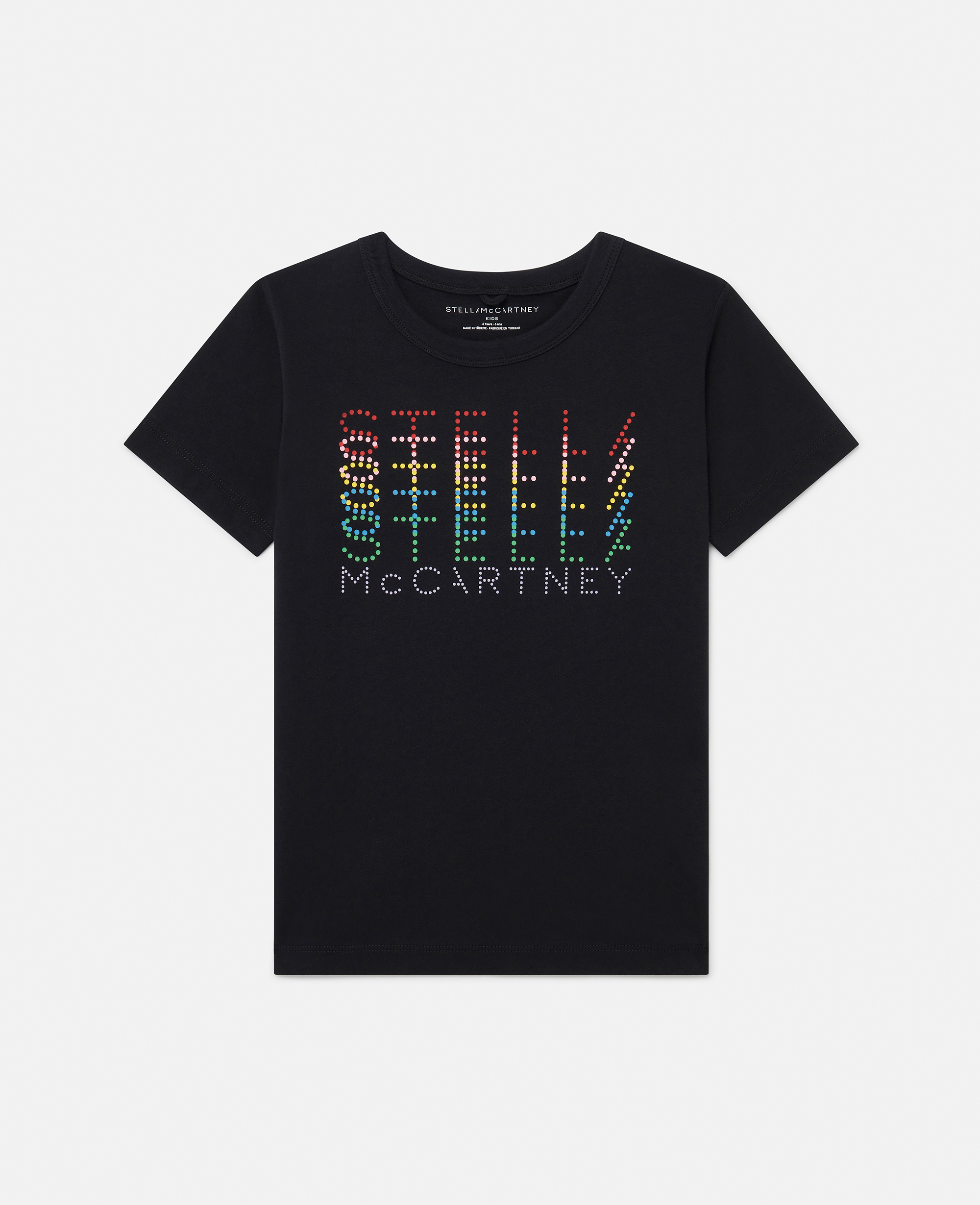 Stella Mccartney Printed Cotton Jersey T-shirt In Black