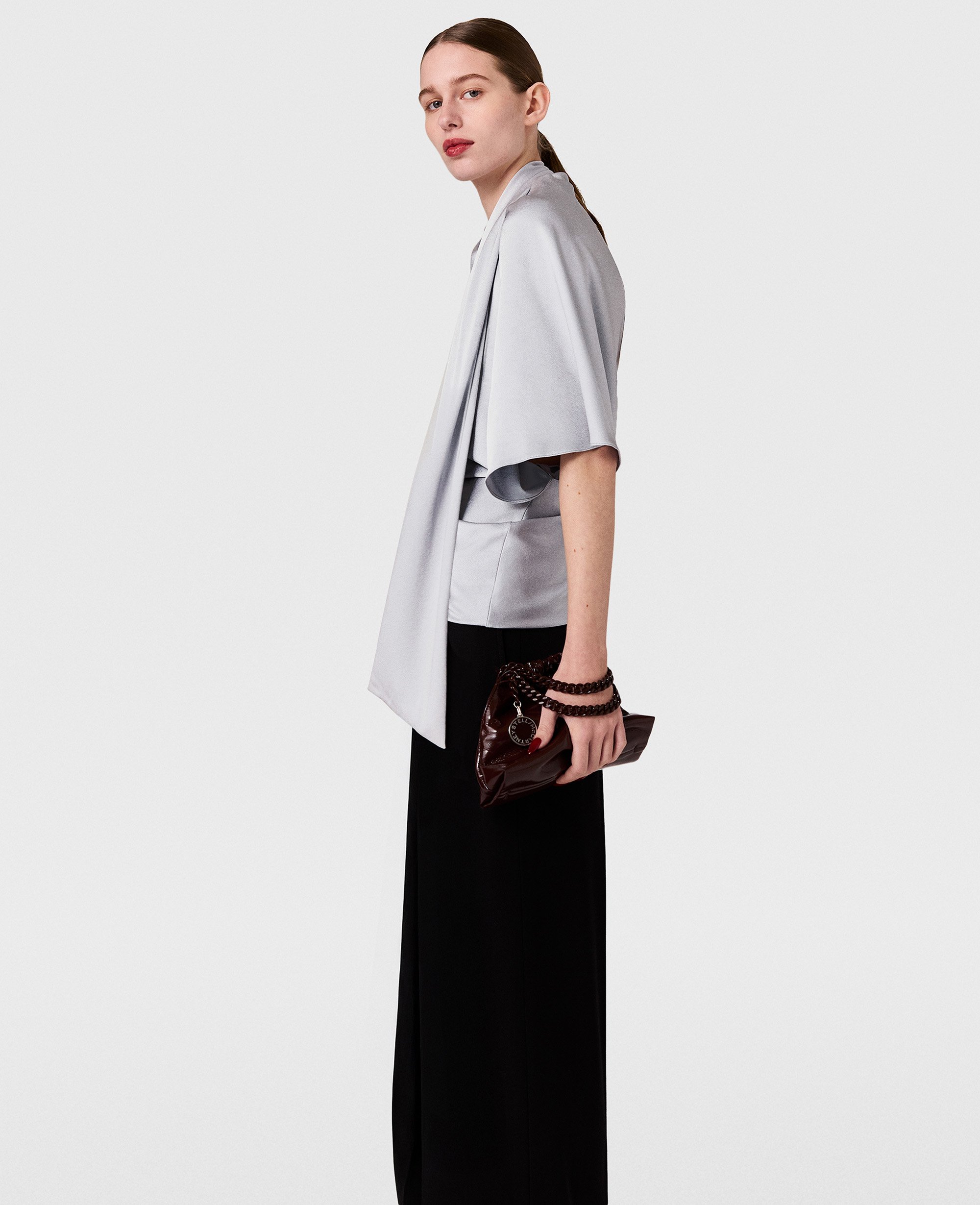 Haut asymetrique a col cravate, , , Taille: 36 - Stella McCartney - Modalova