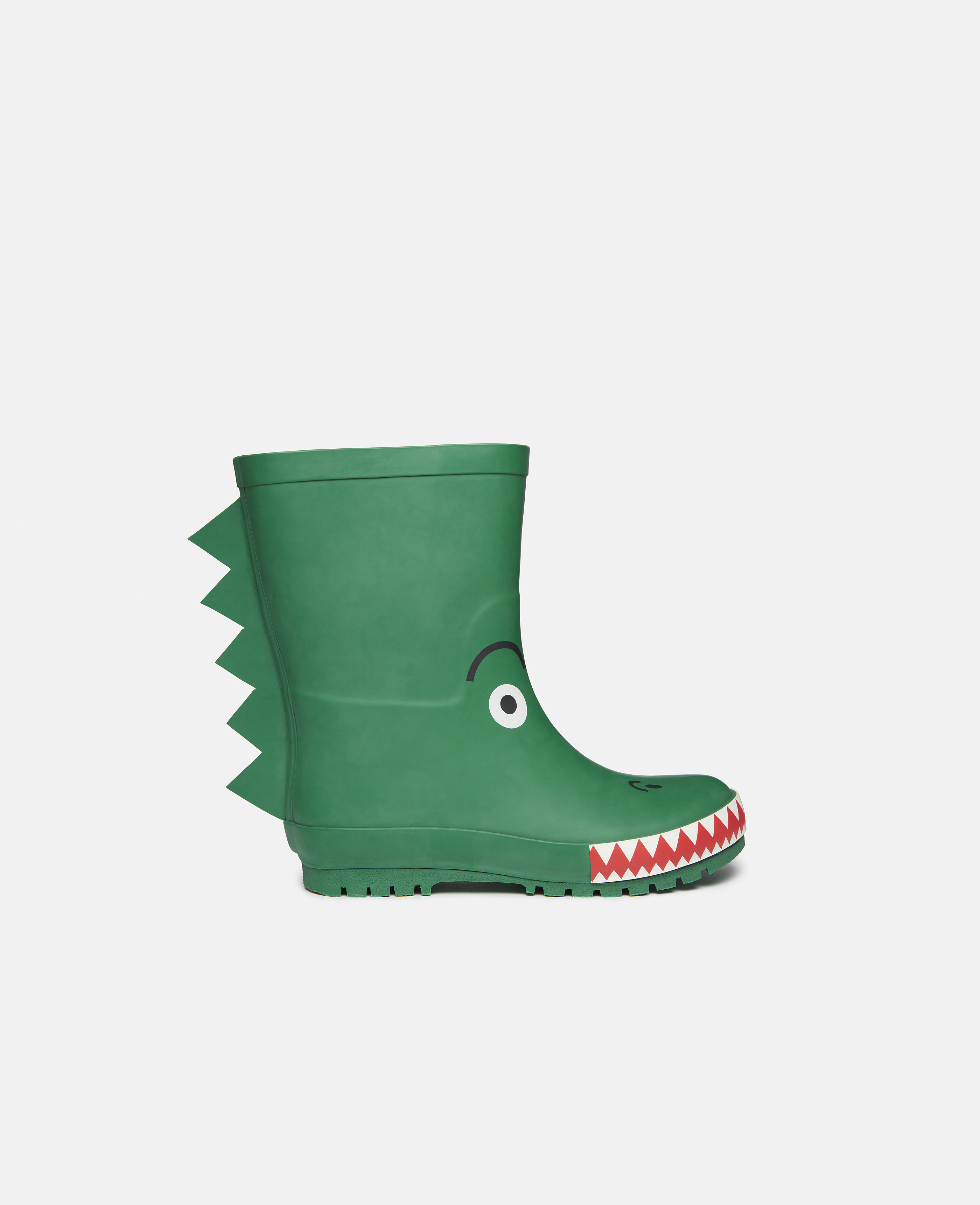 Stella McCartney - Bottes de pluie pointes de crocodile, Femme, Vert, Taille: 36