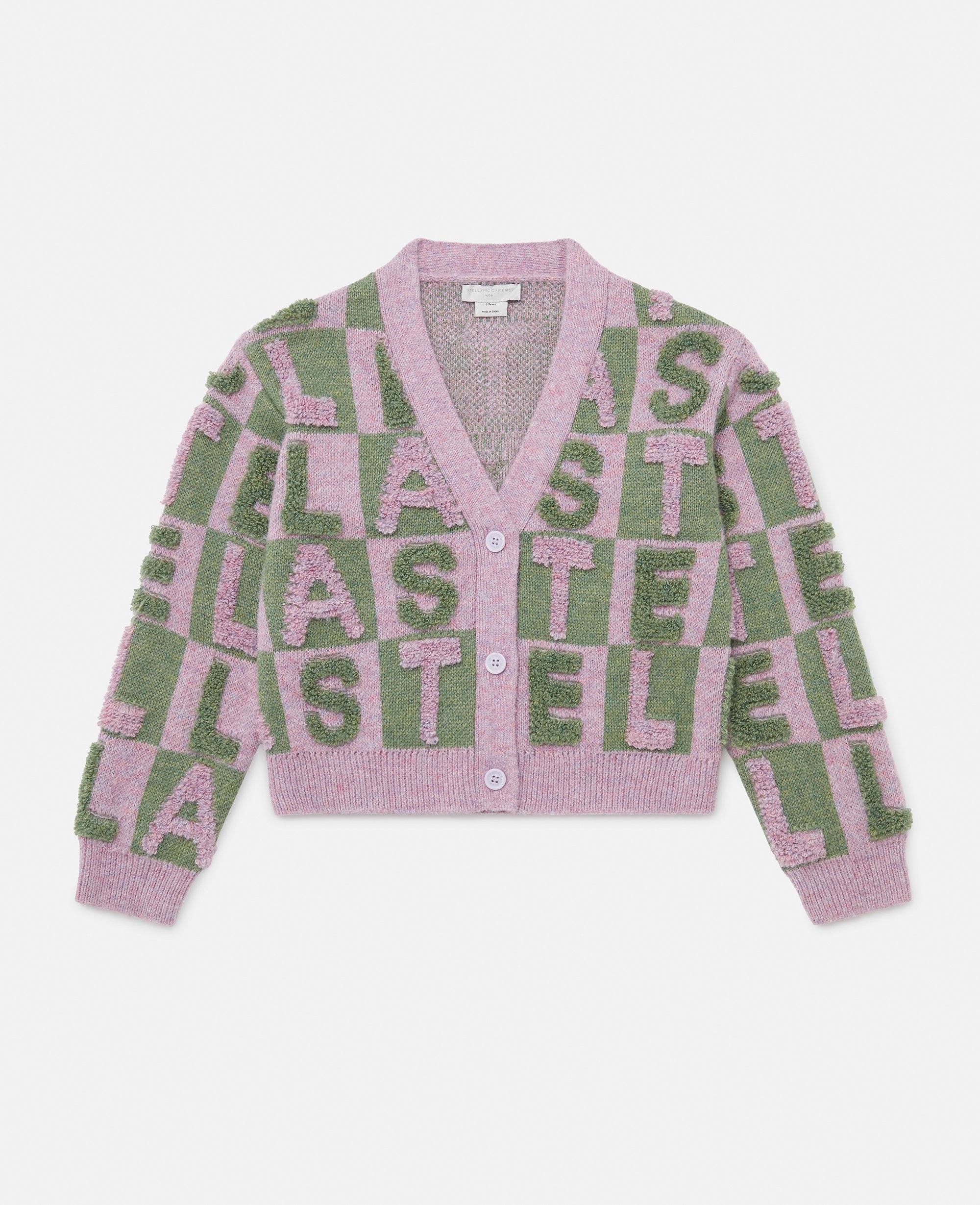 Logo Appliqué Knit Cardigan, Woman, , Size: 5 - Stella McCartney - Modalova
