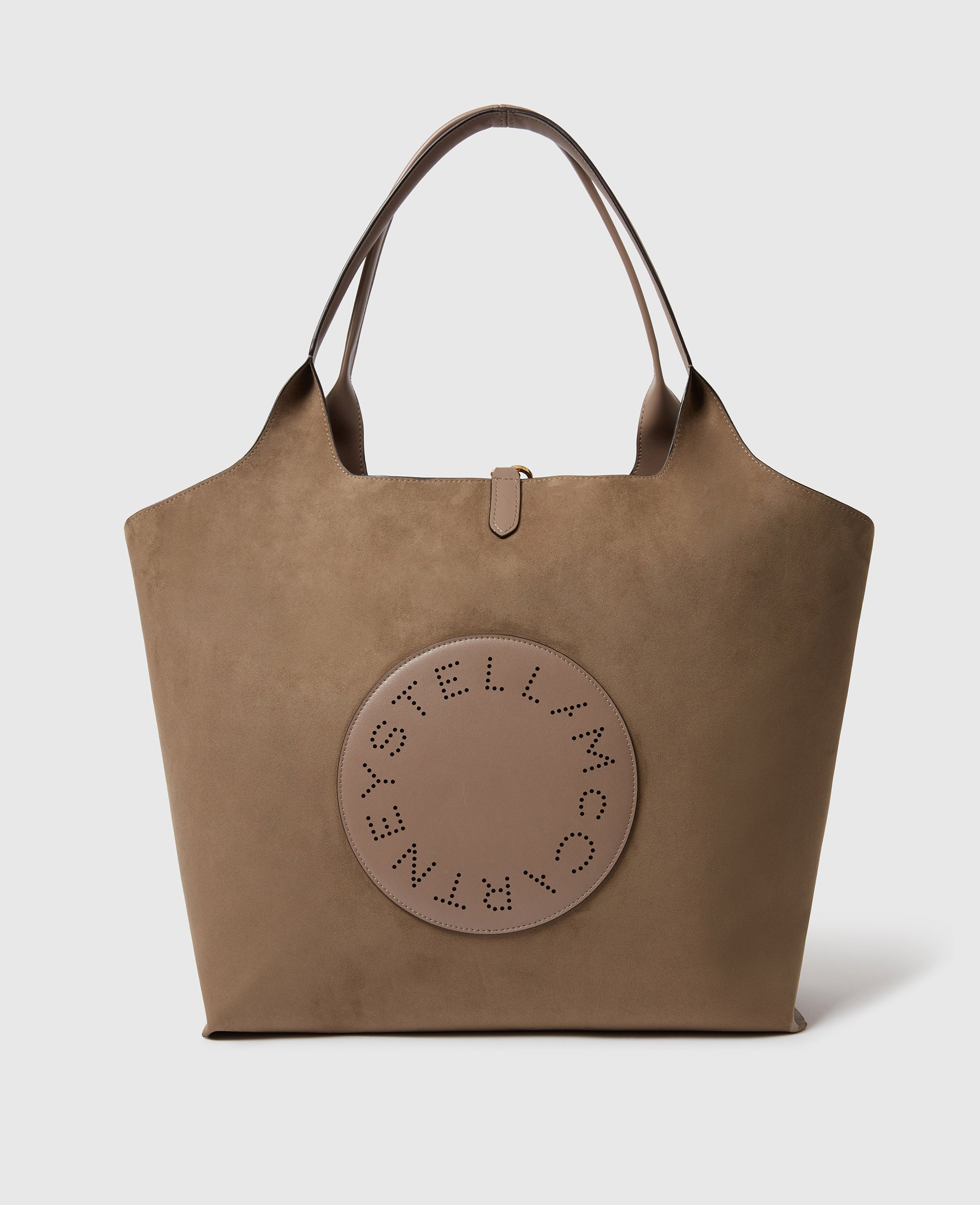 Stella McCartney - Logo Reversible Tote Bag, Woman, Tan