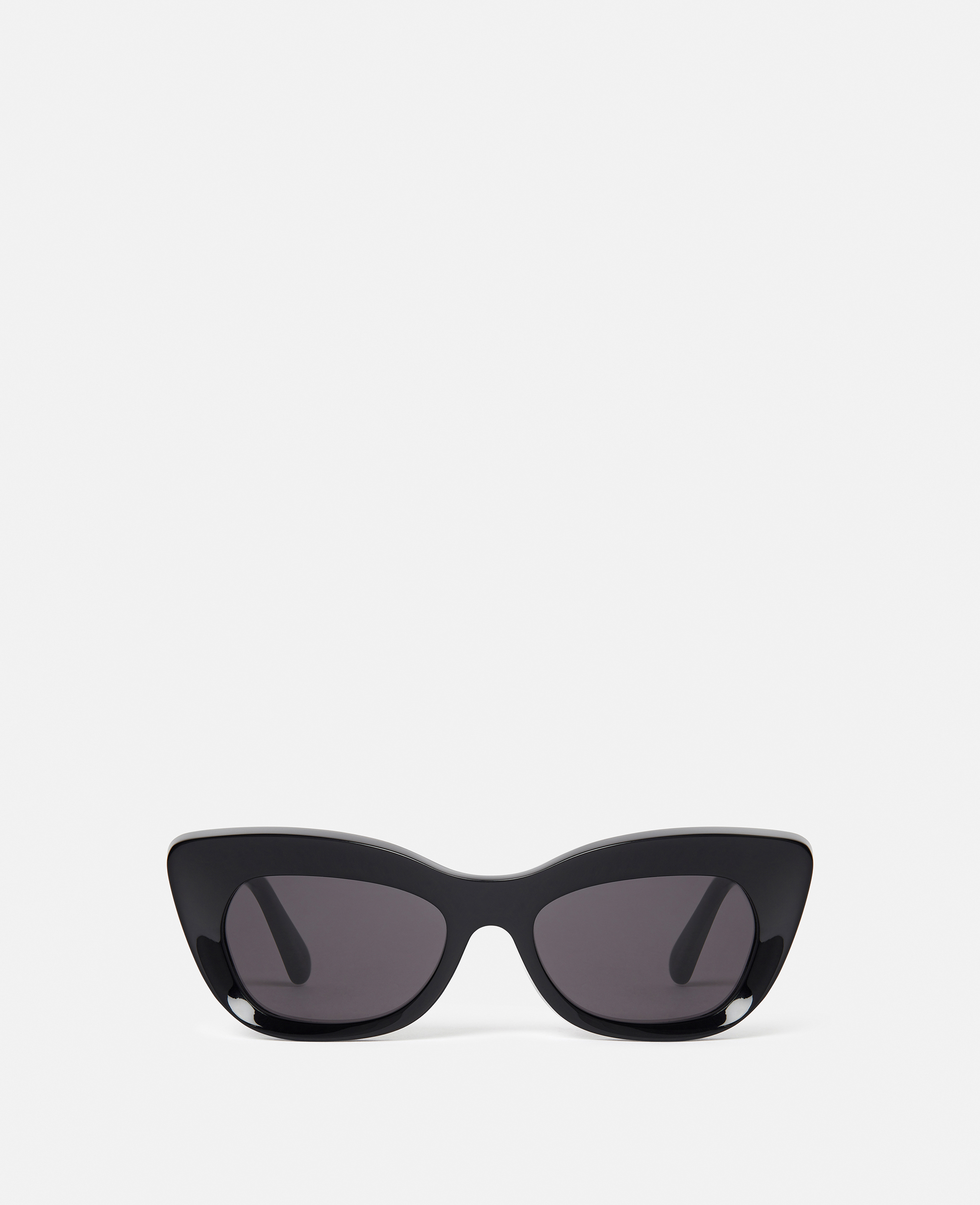 Stella Mccartney Cat-eye Sunglasses In Shiny Black