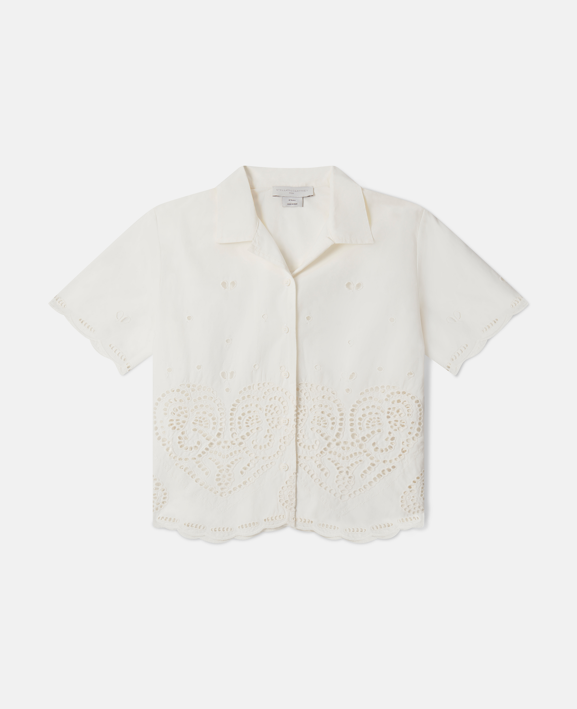 Shop Stella Mccartney Embroidery Anglaise Cotton Shirt In White