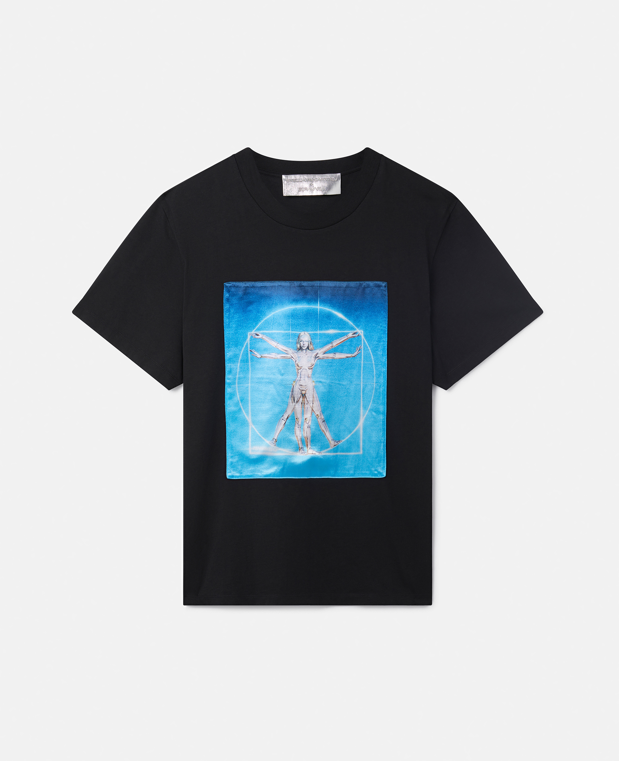 Stella McCartney – Vitruvian Woman Oversized Organic Cotton T-Shirt, Woman, Black, Size: M
