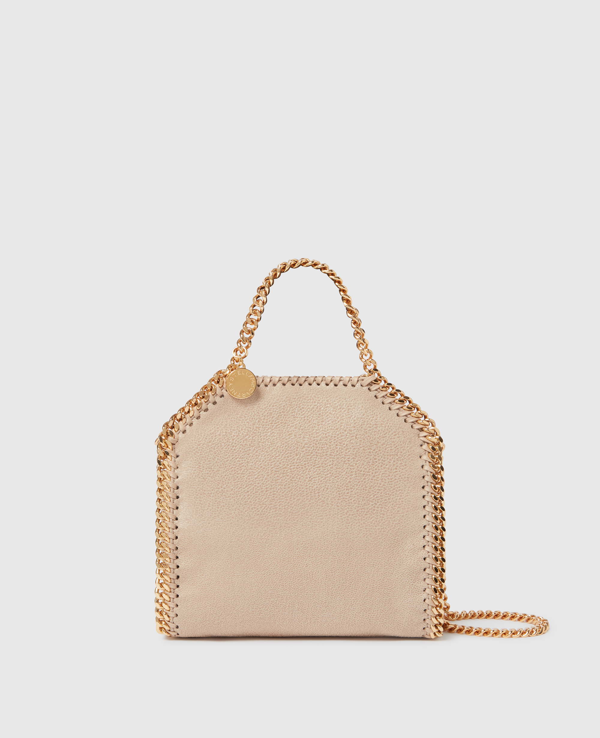 Women Clotted Cream Falabella Tiny Tote Bag | Stella McCartney US
