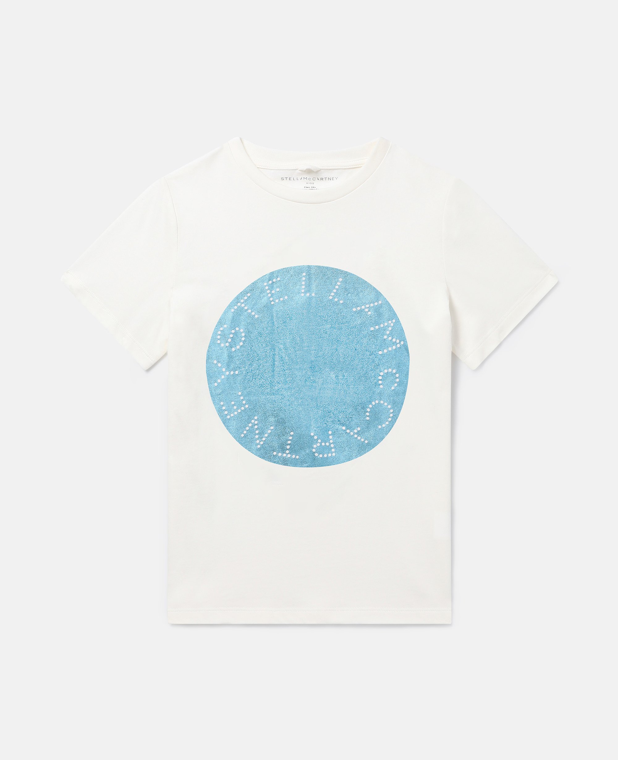 Metallic Logo Disc T-Shirt, Woman, , Size: 4 - Stella McCartney - Modalova