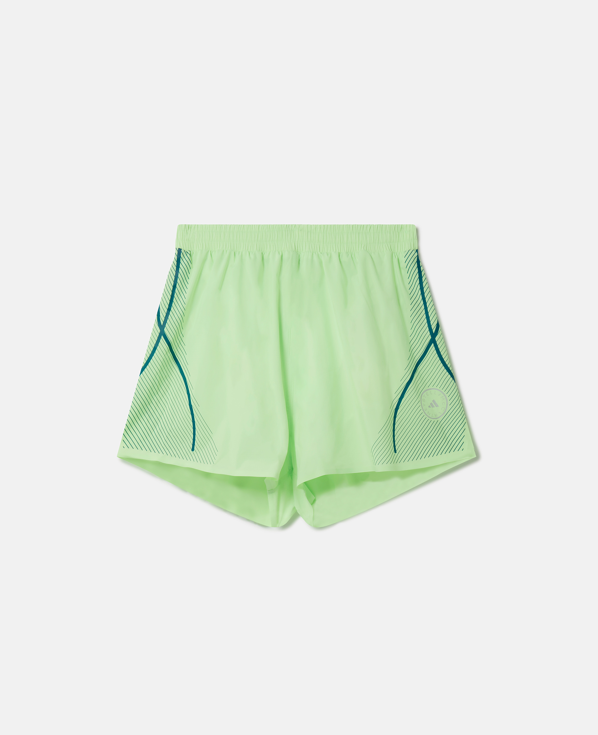 Stella McCartney – TruePace Running Shorts, Woman, Green Spark, Size: XS