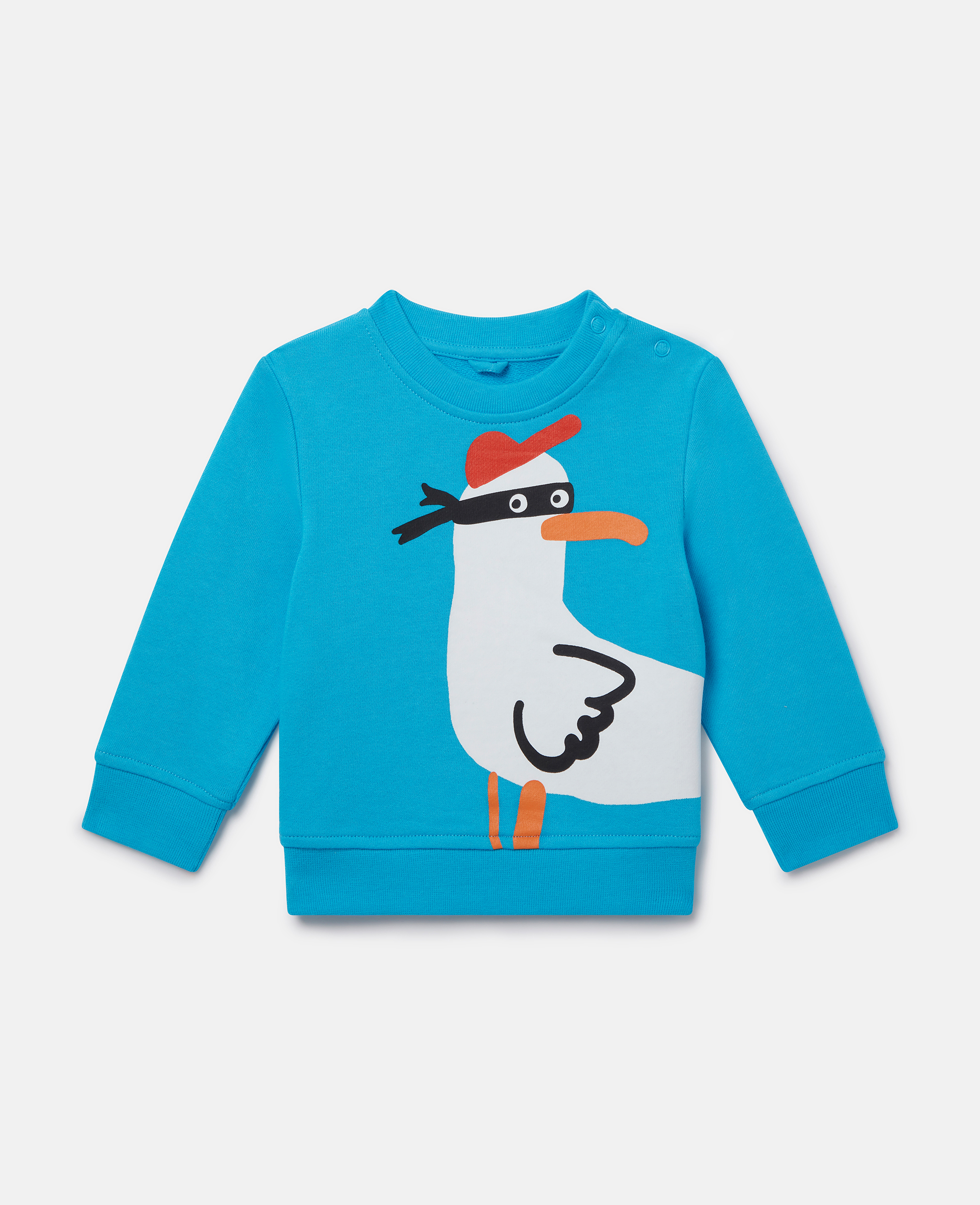 Stella Mccartney Kids' Seagull Bandit Sweatshirt In Turquoise