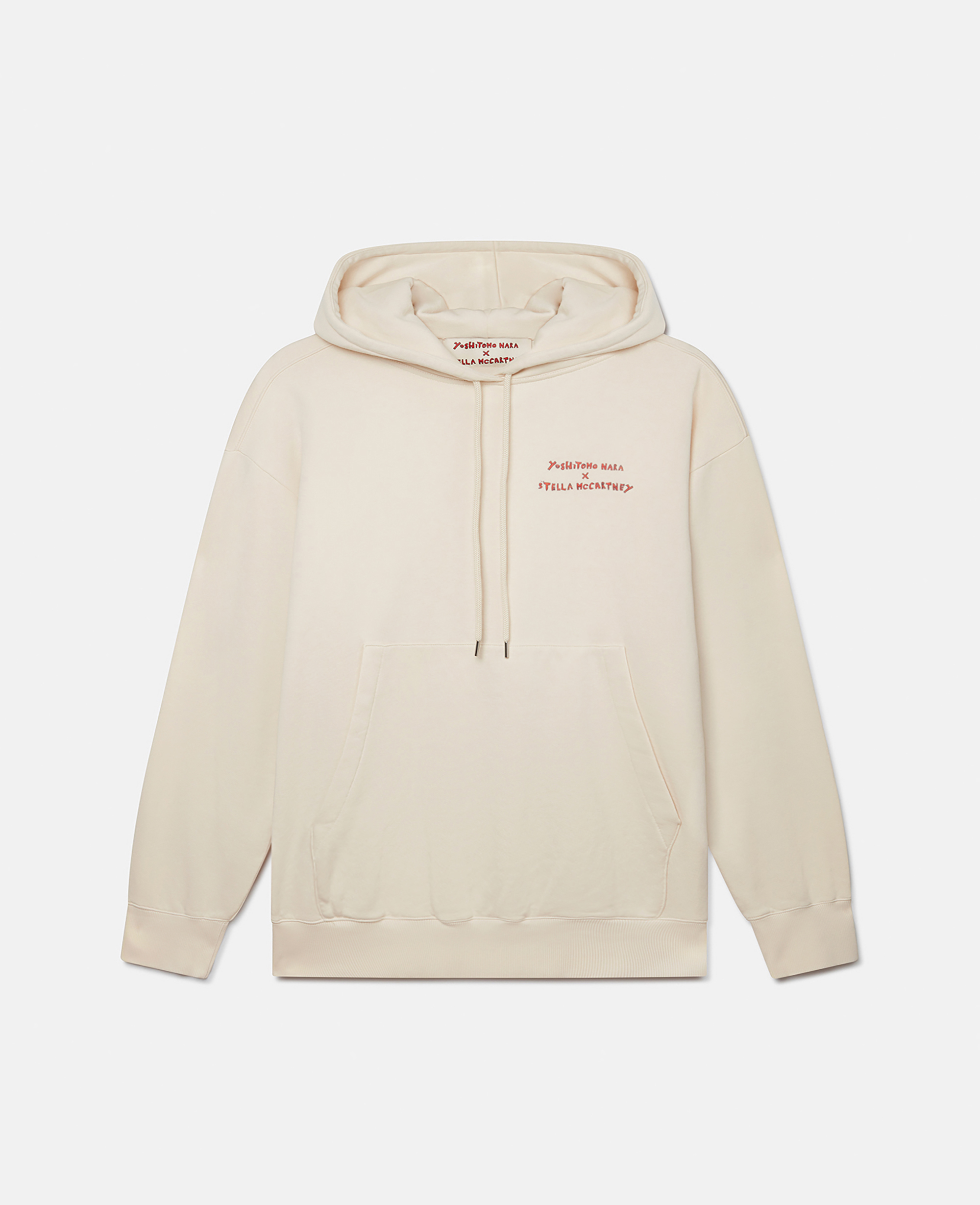 Stella Mccartney Stop The Bombs Print Hoodie In Natural