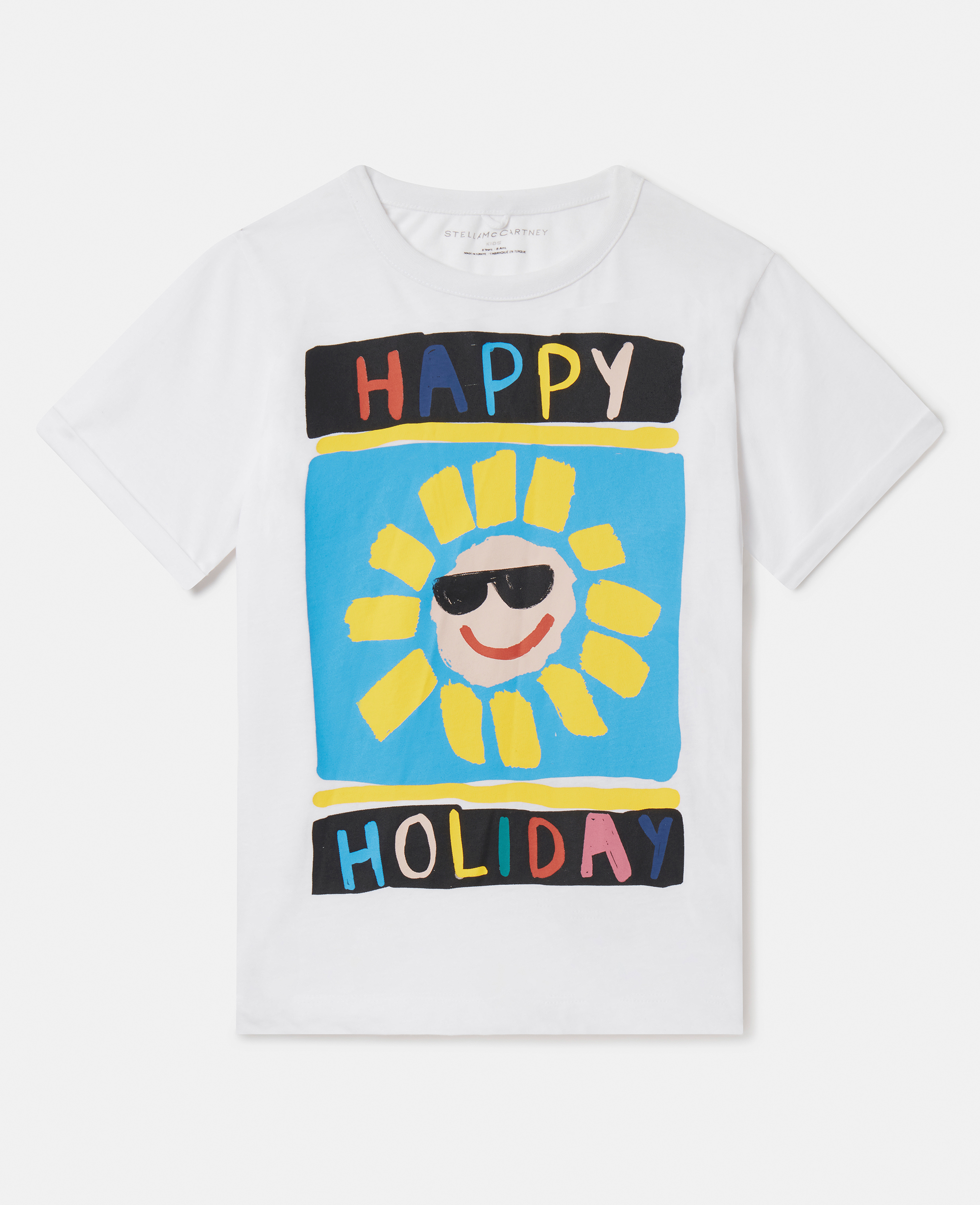 Stella Mccartney Kids' Happy Holiday T-shirt In Pink