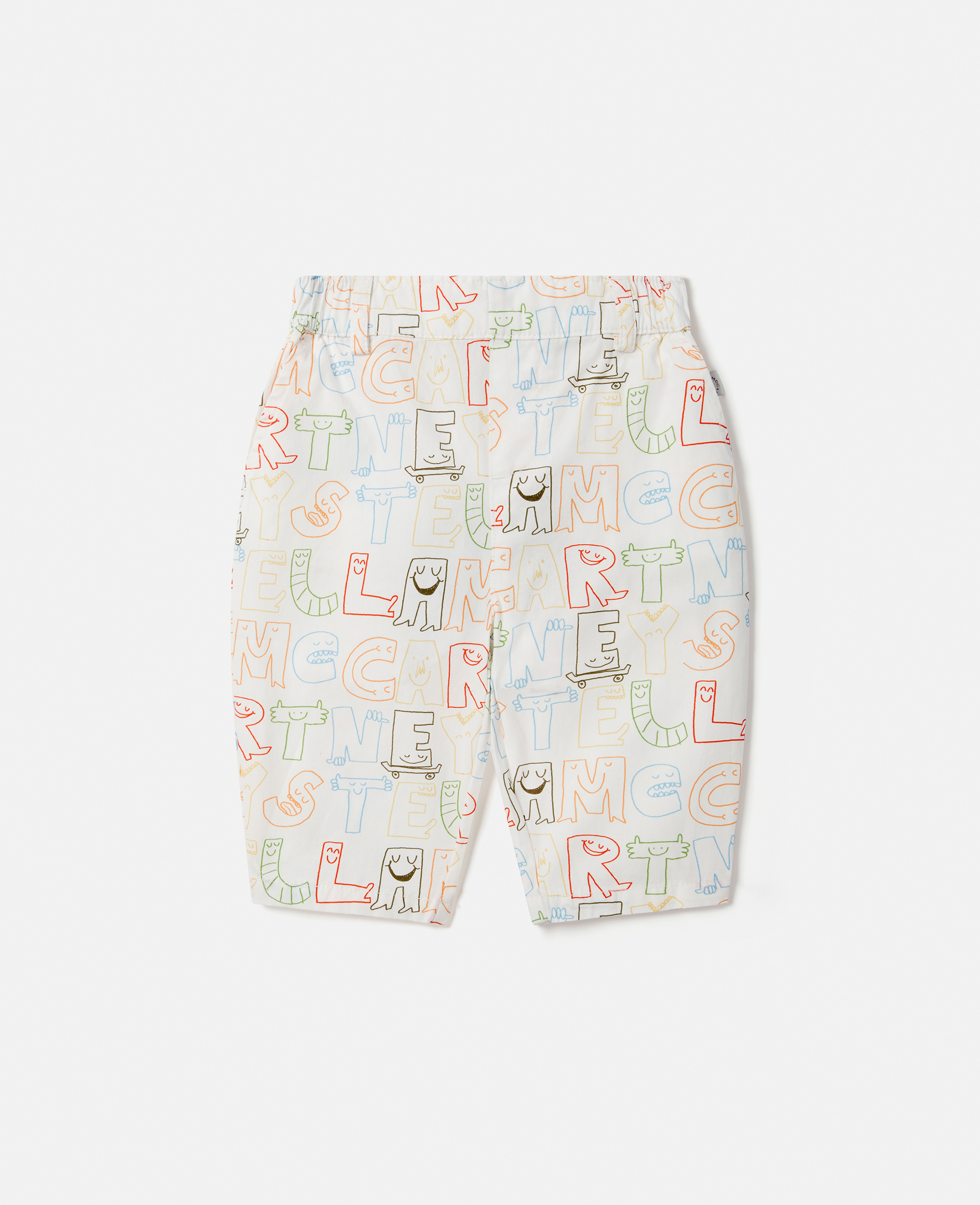 Stella Mccartney Lettering Print Pants In Cream