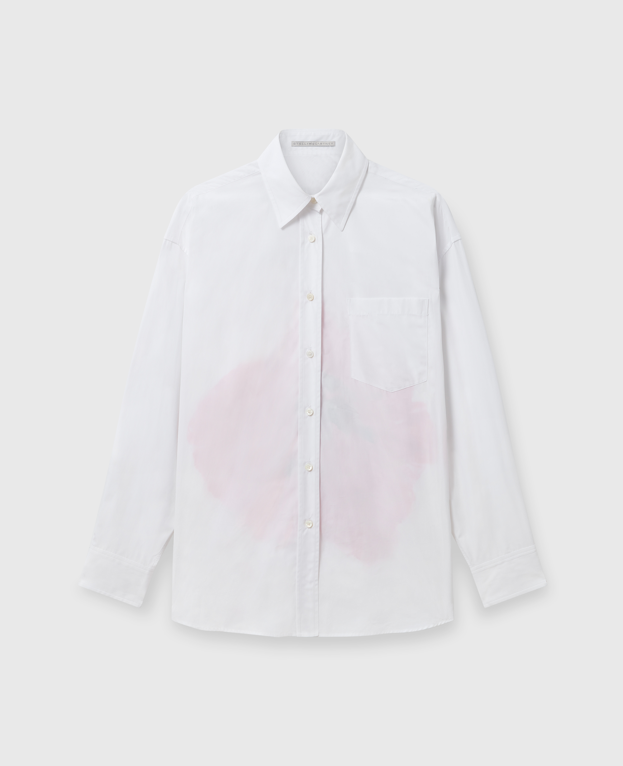 Stella Mccartney Poppy Print Panel Shirt In White