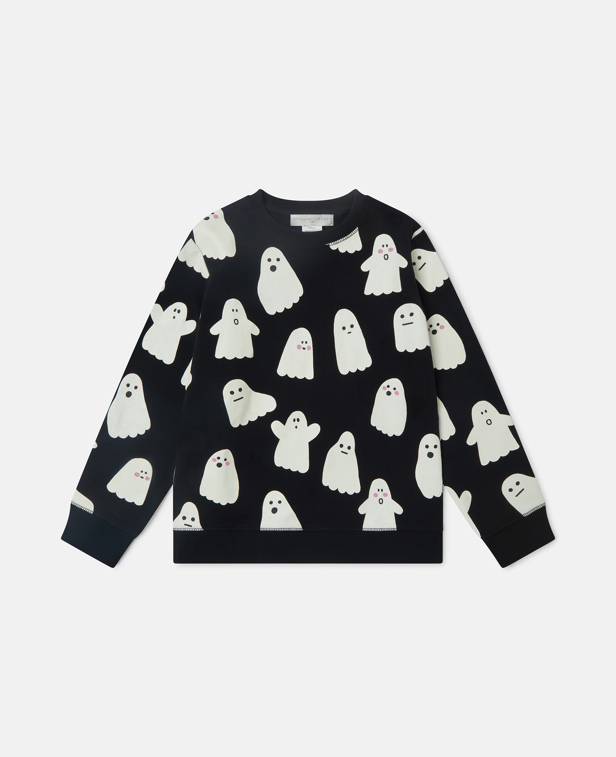 Stella Mccartney Ghost Print Crewneck Sweatshirt In Multi
