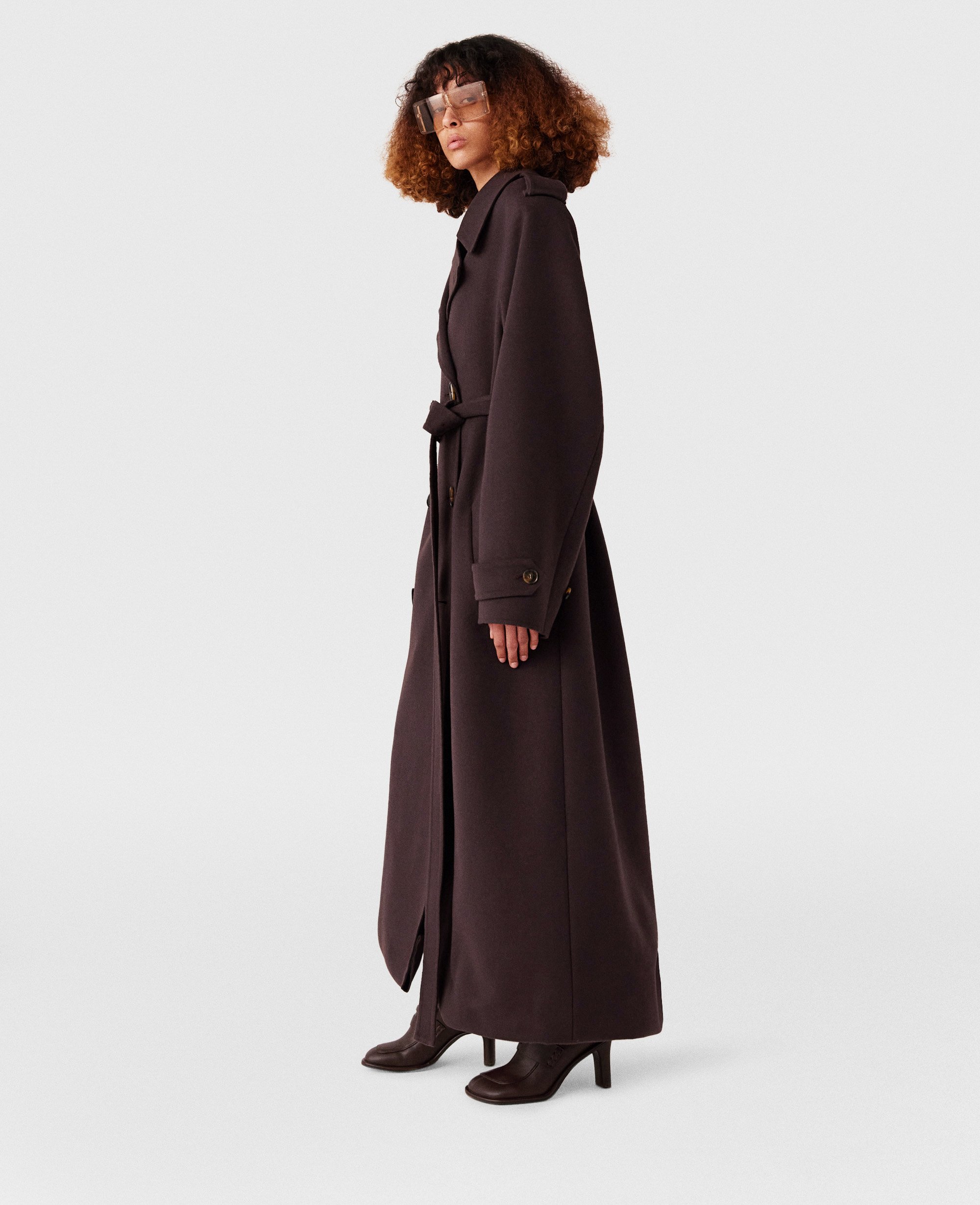 Trench coat double face avec ceinture, , , Taille: 38 - Stella McCartney - Modalova