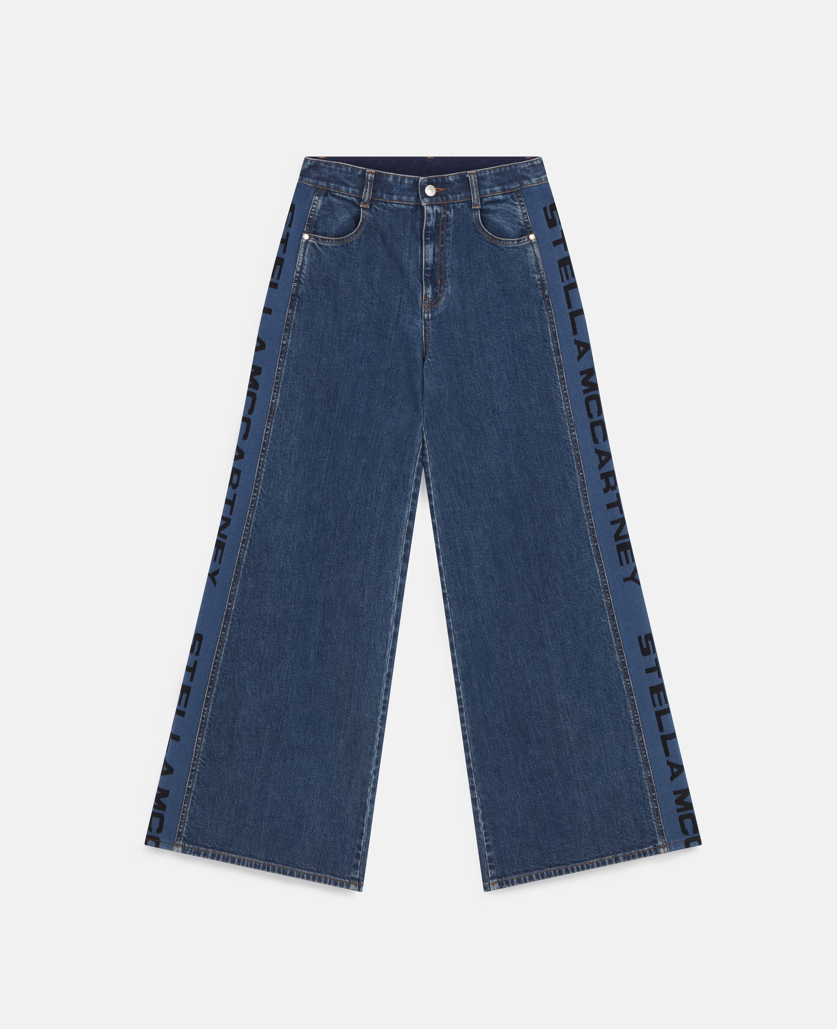 Stella Mc Cartney - Flared Rib Denim Pants