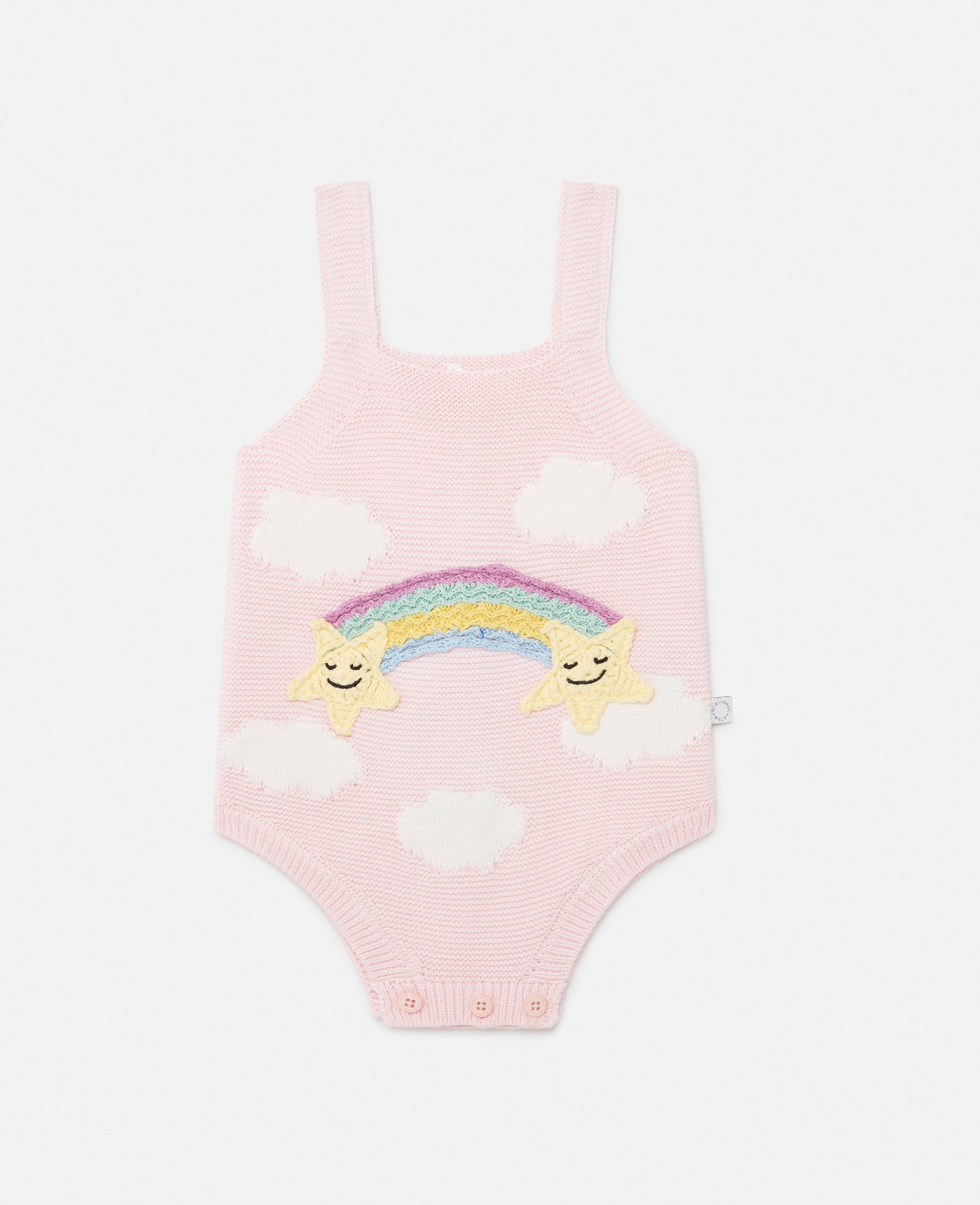 Star Embroidered Romper, Woman, , Size: 12m - Stella McCartney - Modalova