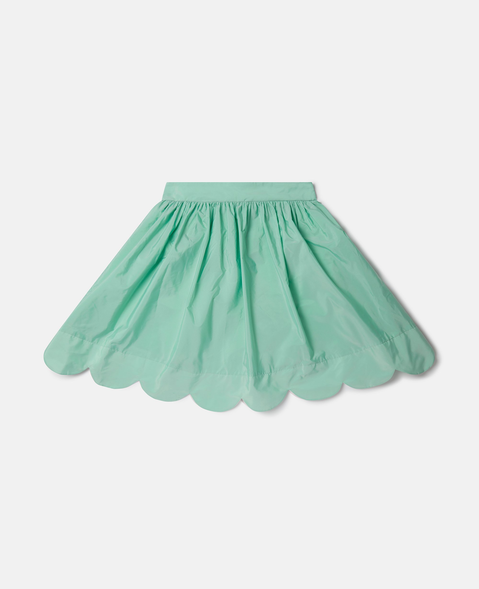 Stella McCartney – Scalloped Edge Skater Skirt, Woman, Green, Size: 5