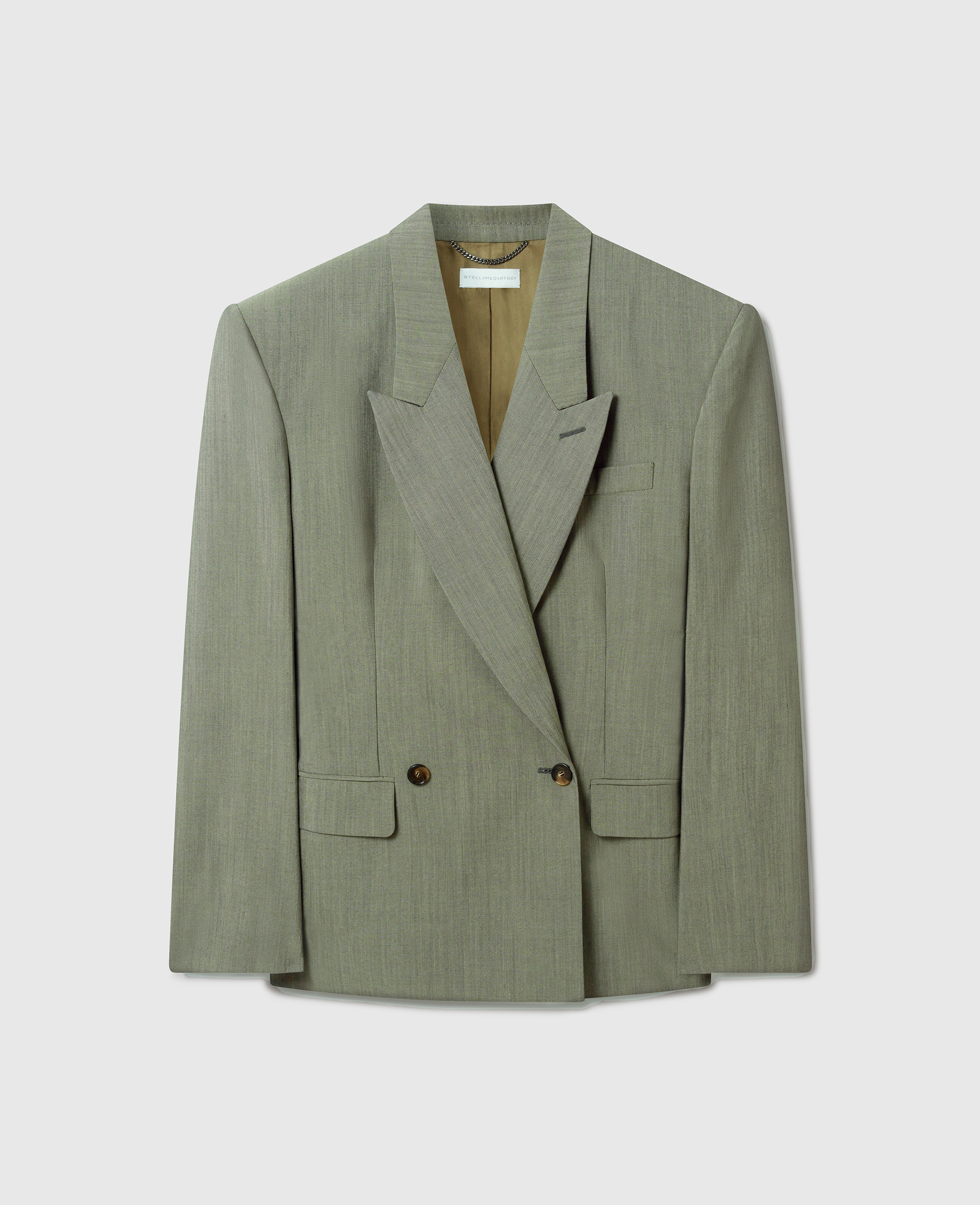 Stella McCartney - Tropical Double-Breasted Waisted Jacket, , Size: 40