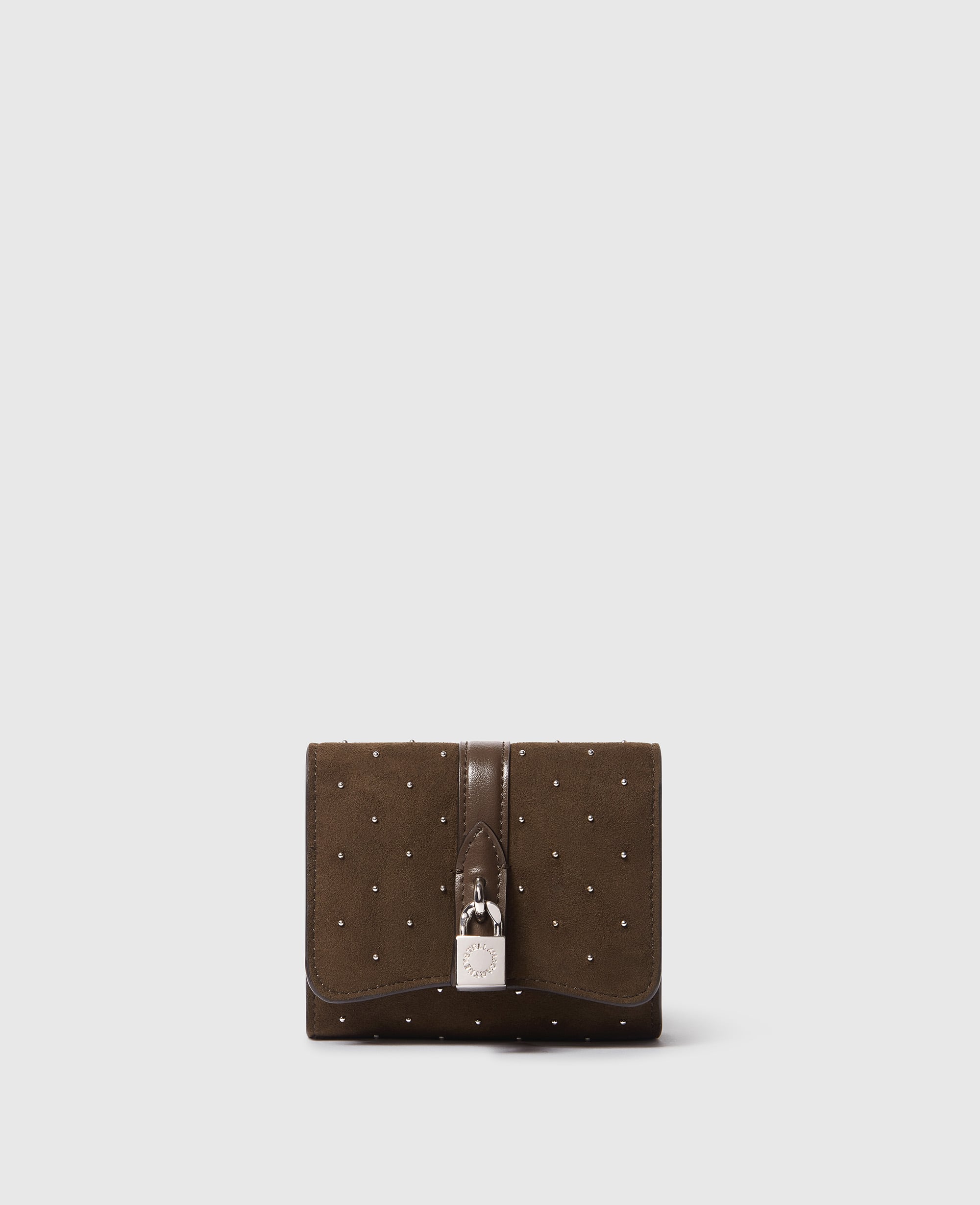 Stella McCartney - Portafoglio Ryder Tri-Fold con Borchie,