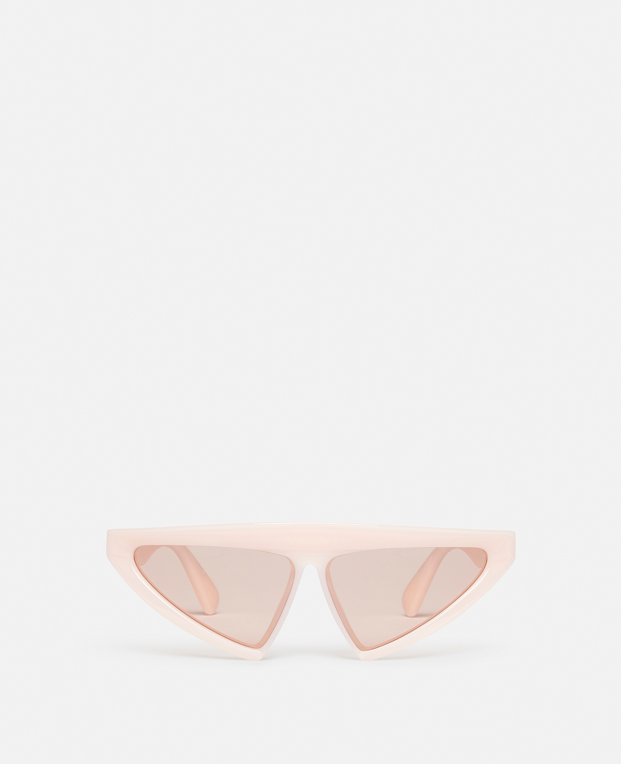 Stella Mccartney Cut-eye Fashion Sunglasses In Shiny Milky Pink