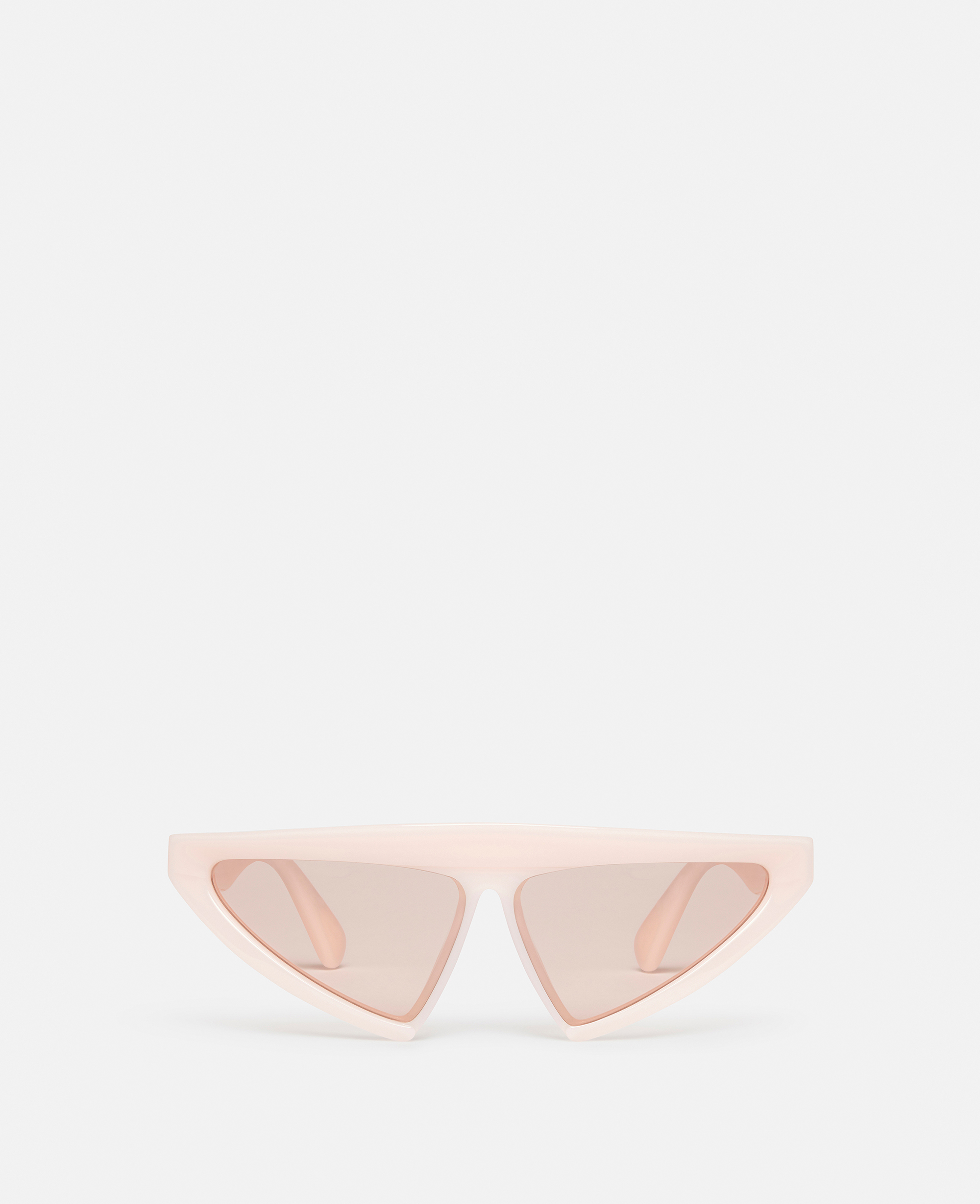 Stella Mccartney Cut-eye Fashion Sunglasses In Shiny Milky Pink