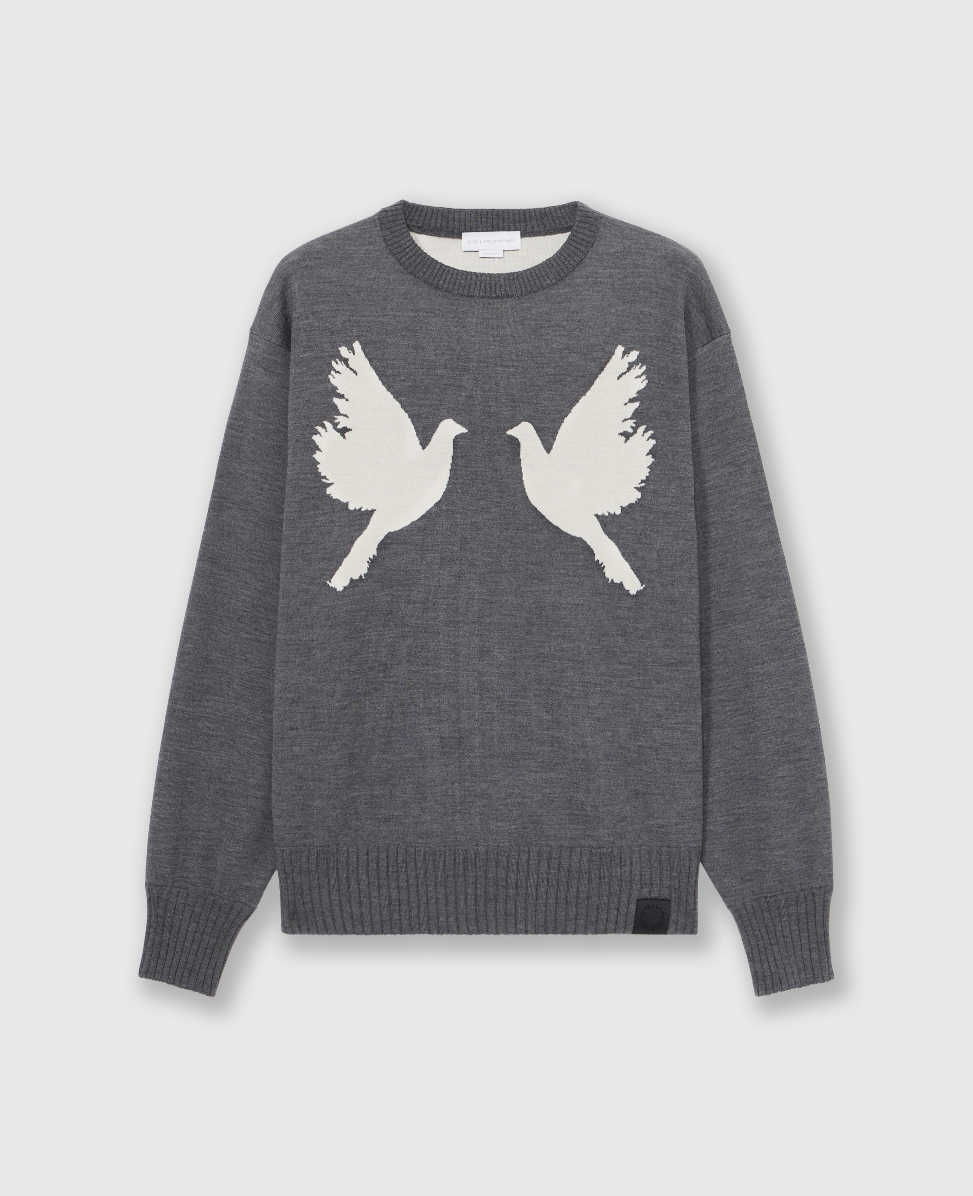 Pull a col ras du cou avec applique colombe, , , Taille: L - Stella McCartney - Modalova
