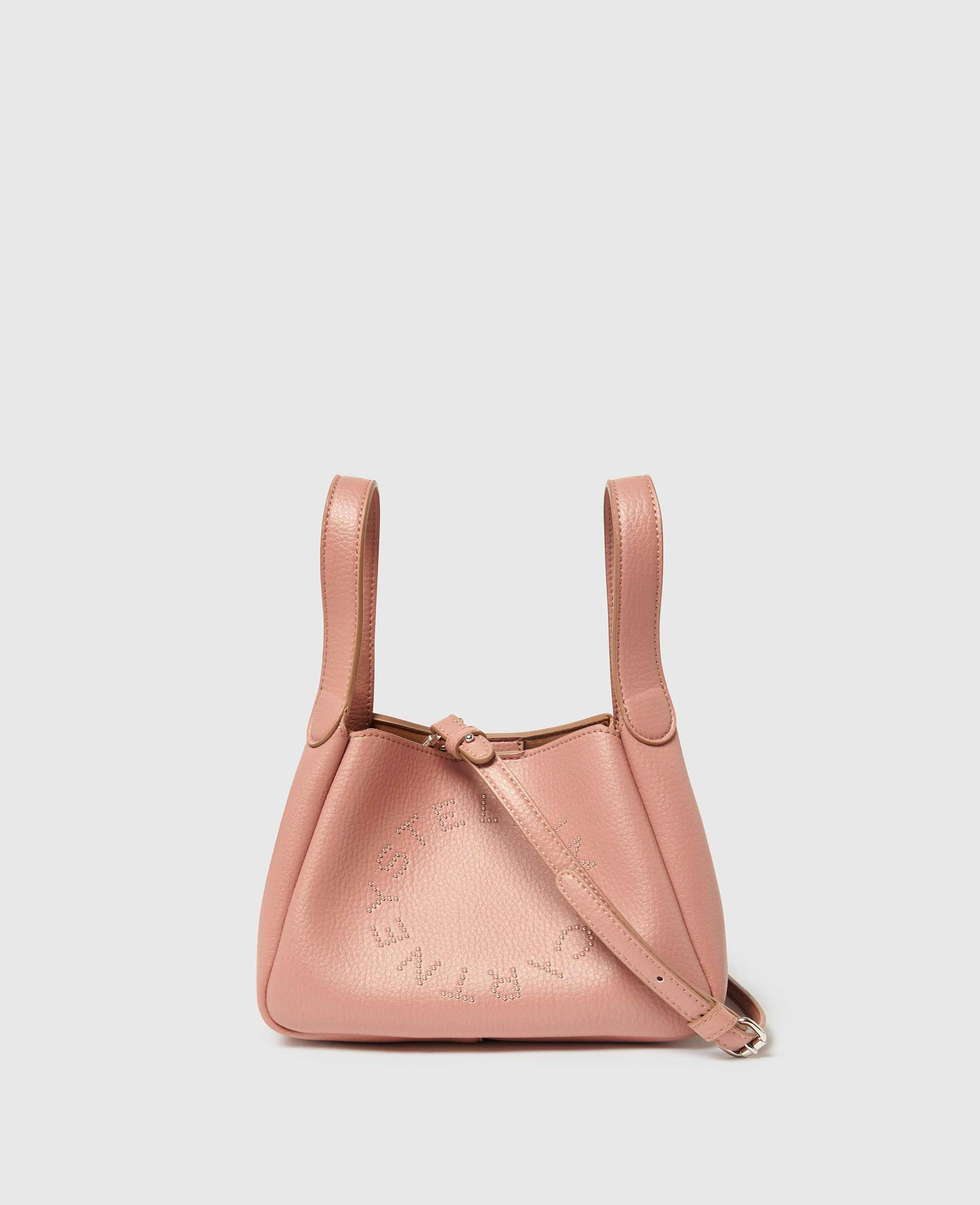 Stella McCartney - Logo Double Top Handle Crossbody Bag, Woman, Tawny rose