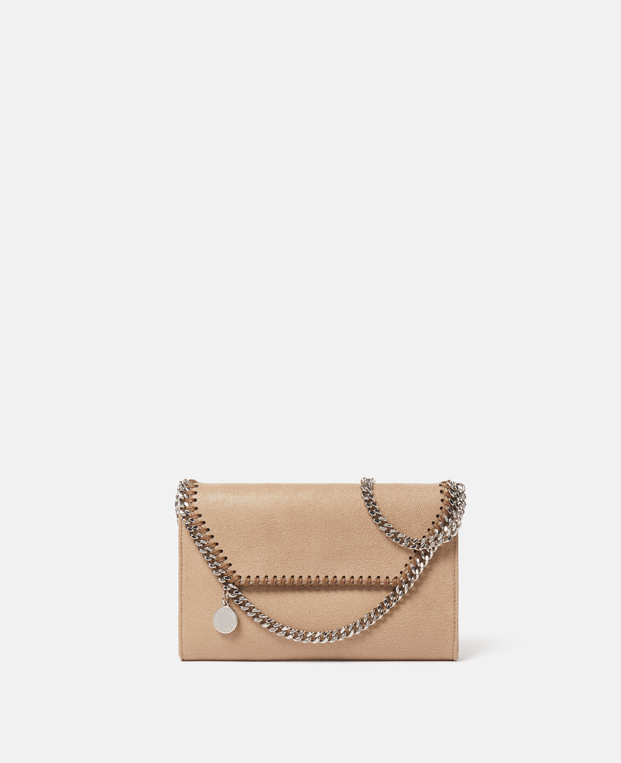 Stella Mccartney Falabella Wallet Crossbody Bag In Brown