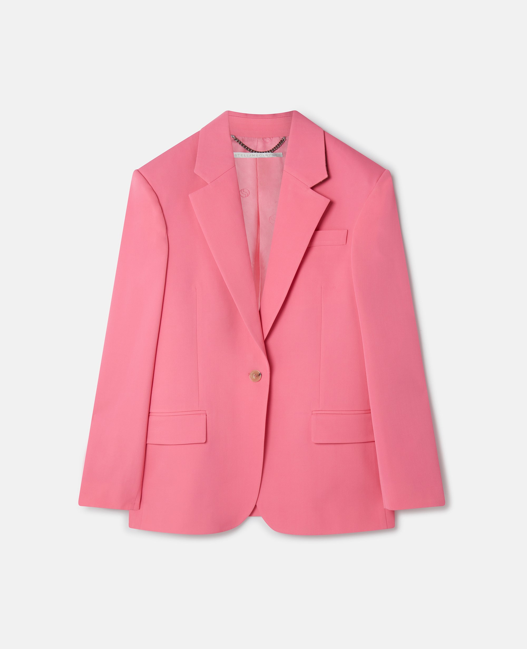 Stella Mccartney Wool Single-breasted Blazer In Pink