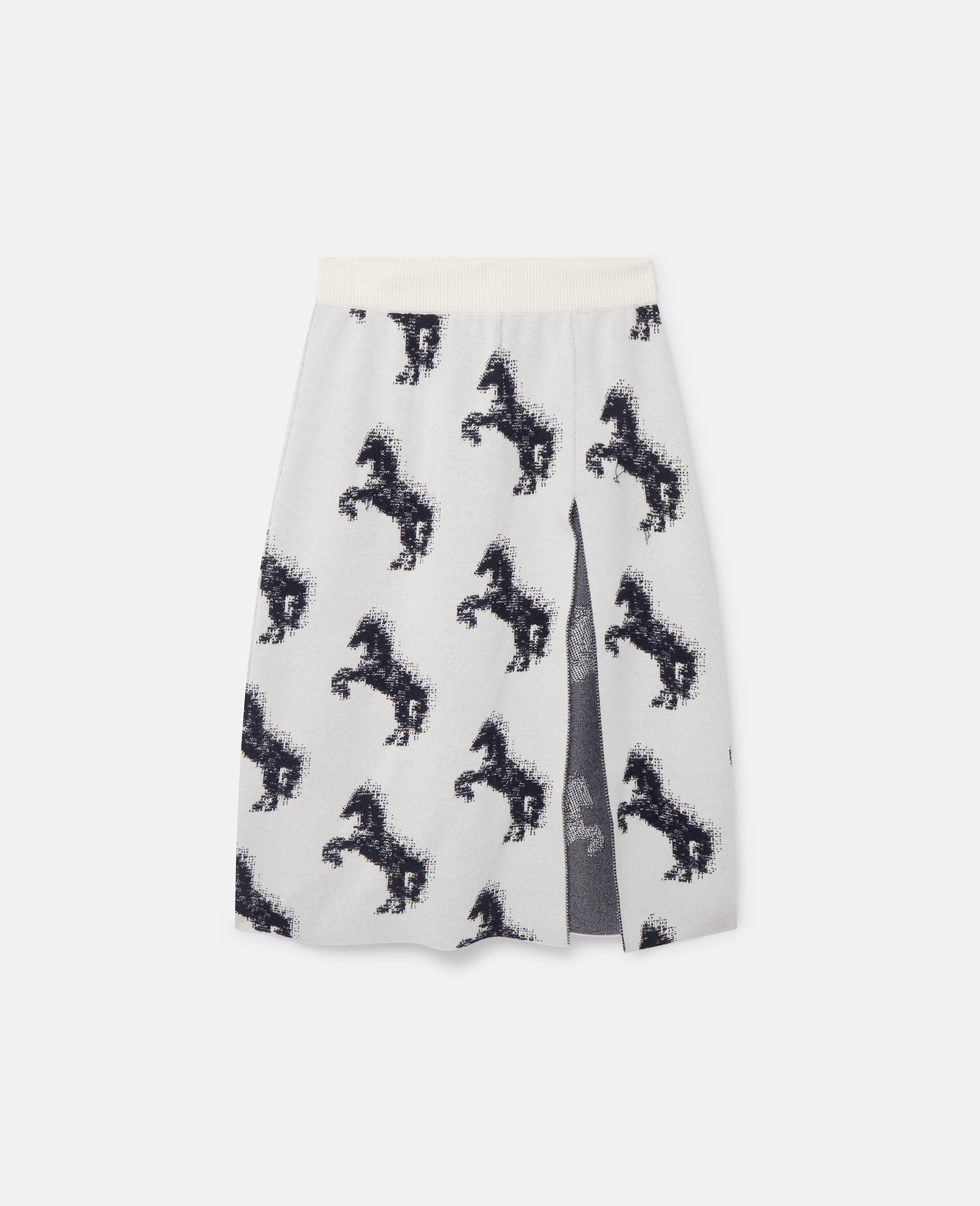 Stella Mccartney Pixel Horse Jacquard Skirt