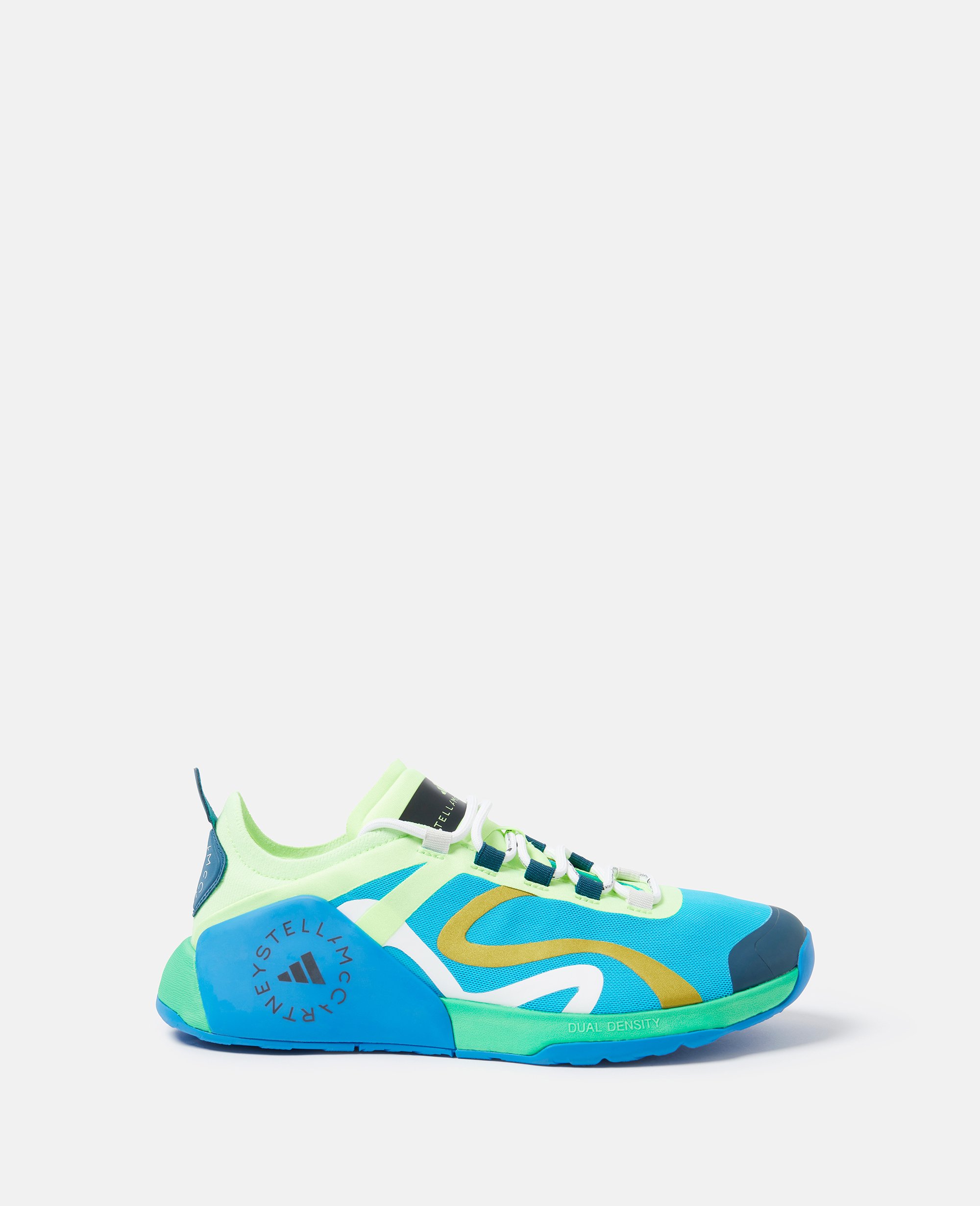 Stella McCartney – Dropset Trainers, Woman, Signal Cyan/Pulse Olive/Shock Blue, Size: 5h