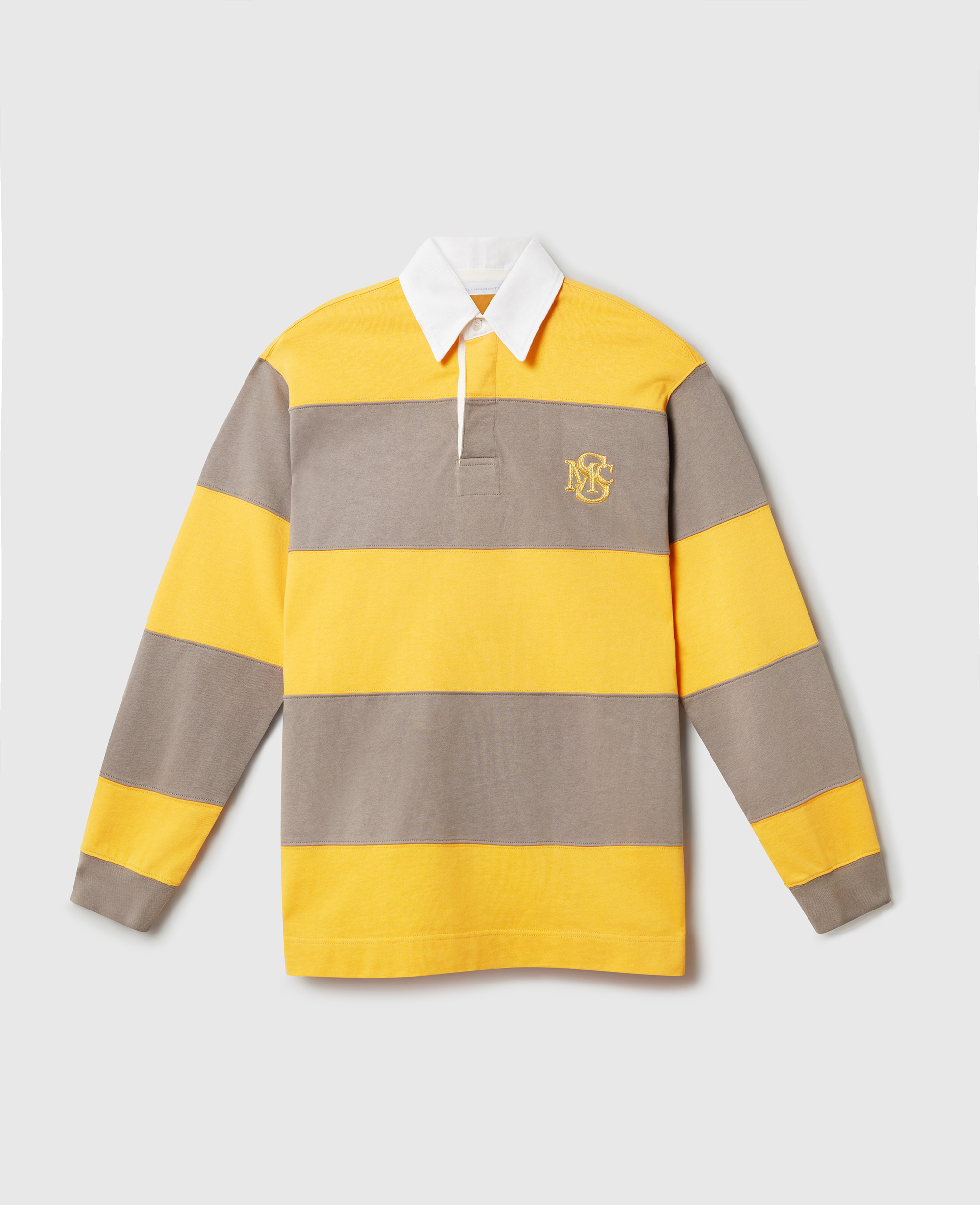 Stella McCartney - Gestreiftes SMC Crest Polohemd, , Größe: M