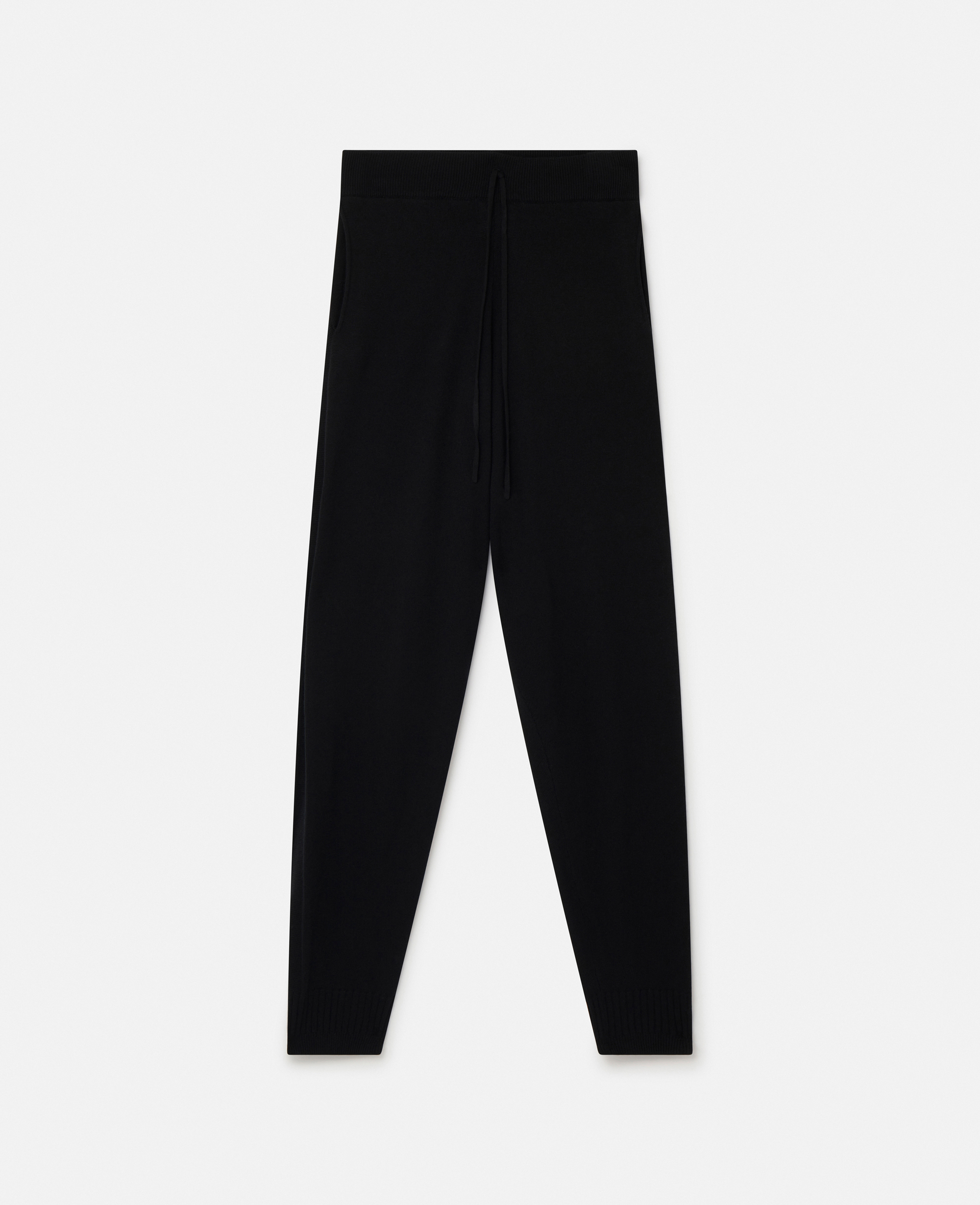 Stella McCartney – Stella Iconics Fine Knit Cuffed Trousers, Woman, Black, Size: XS