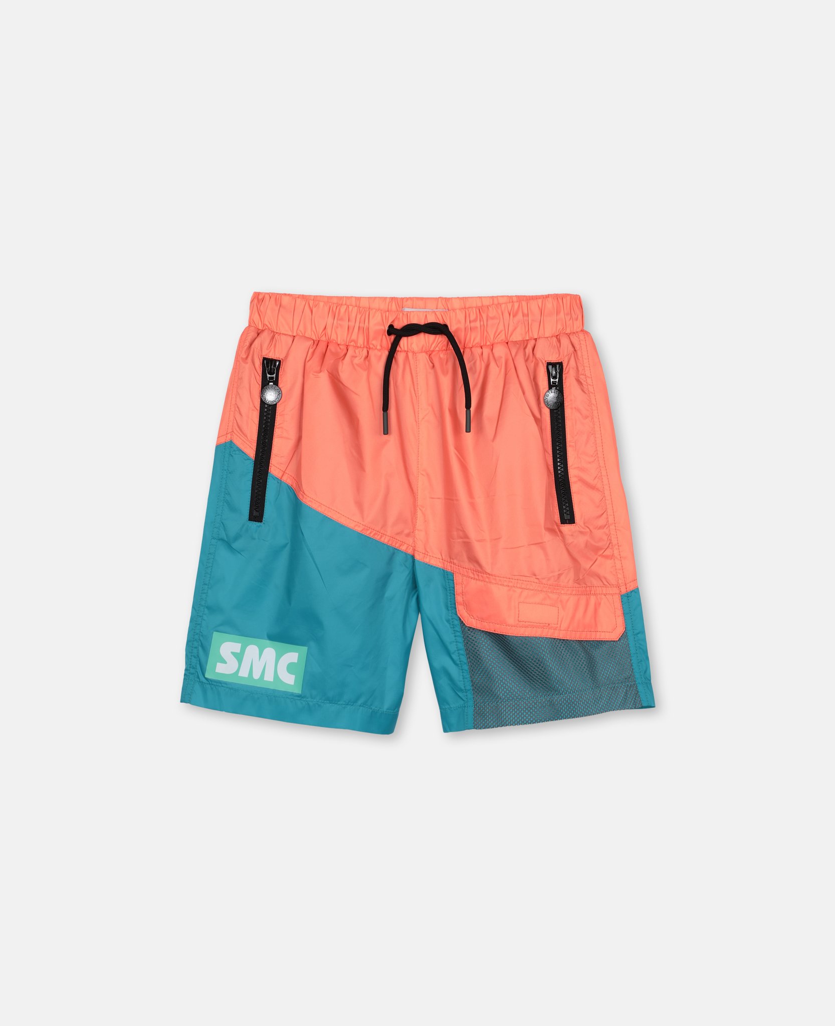 Stella Mccartney - Logo Sport Swim Shorts In Orange Fluo