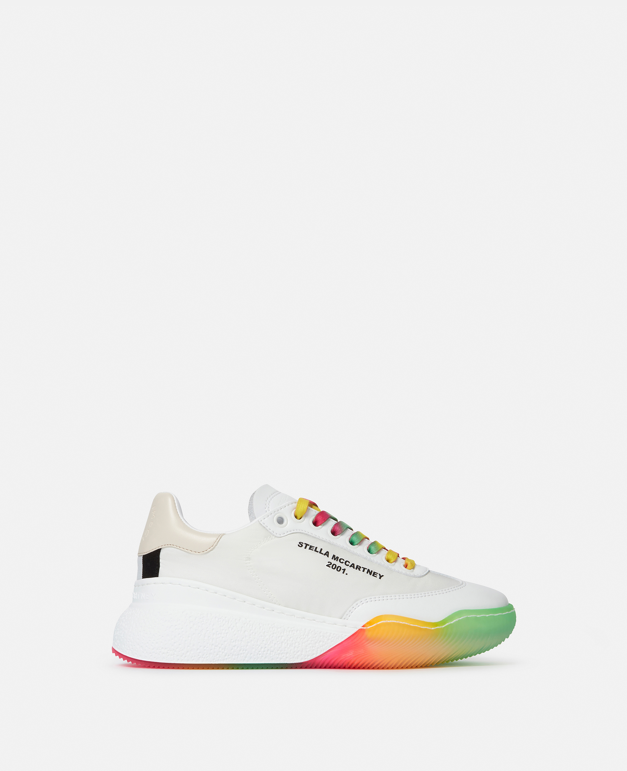 Stella Mccartney Loop Lace-up Trainers In White Multi