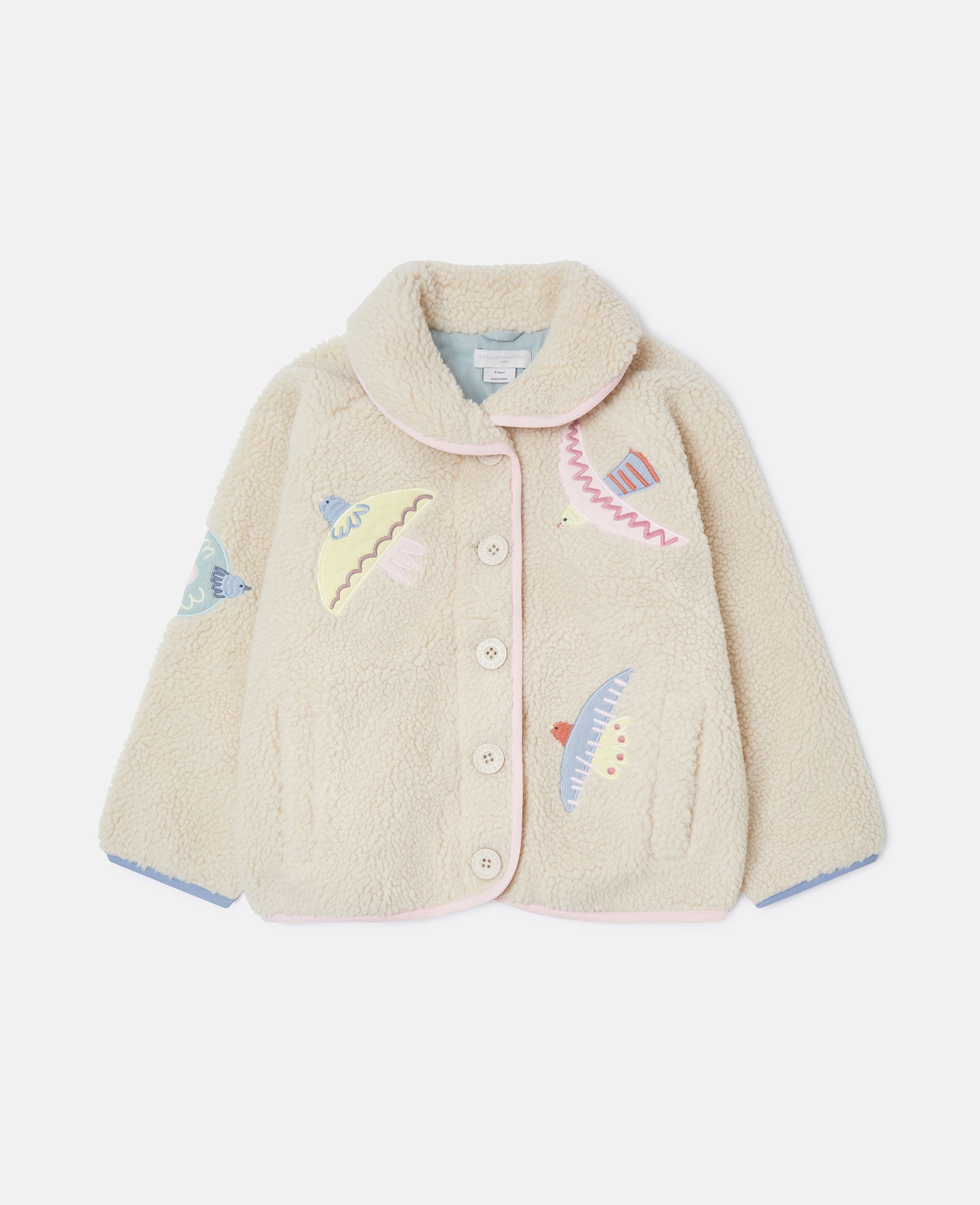 Stella McCartney - Dove Embroidered Fleece, Beige, Size: 5