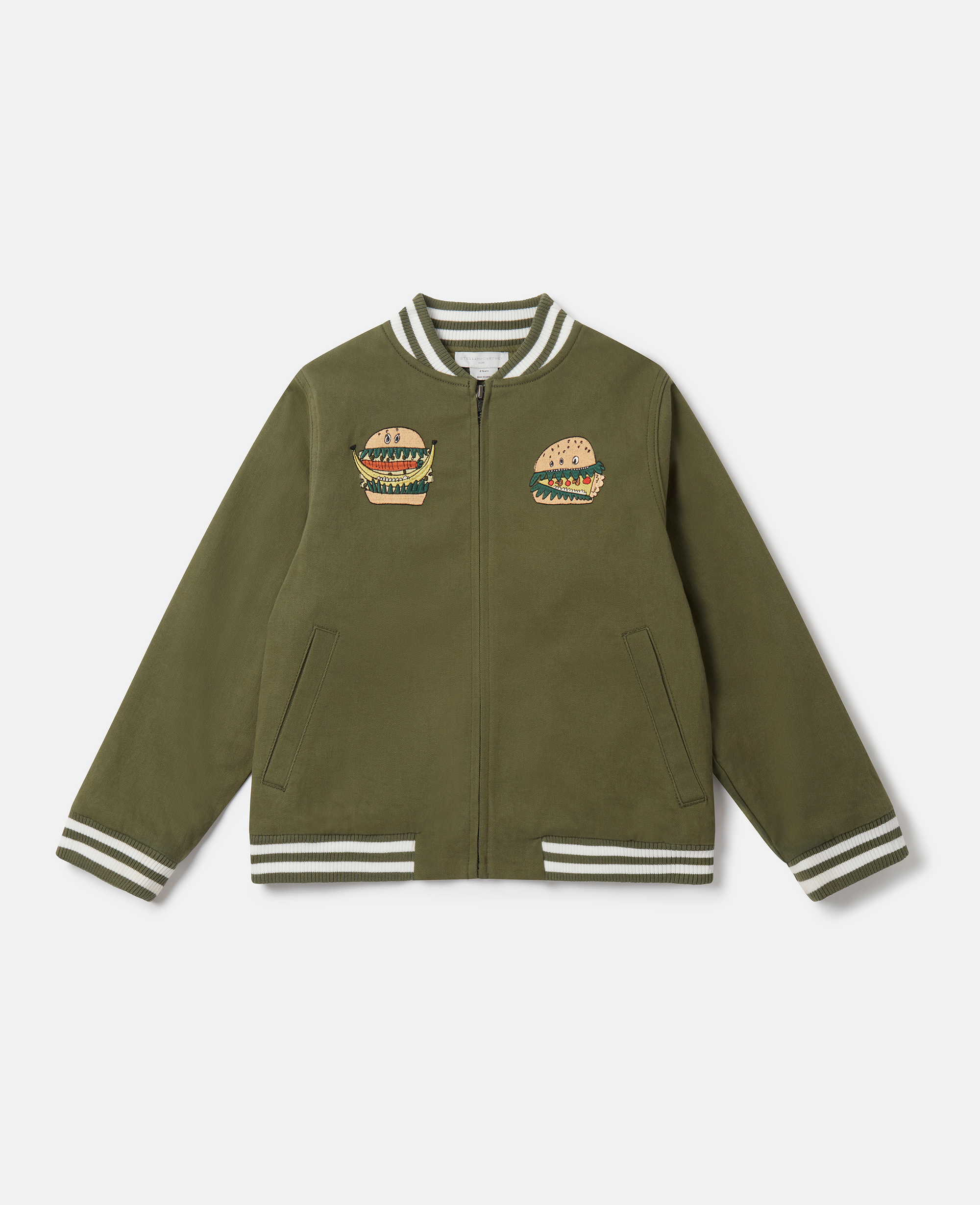 Stella McCartney – Silly Sandwich Bomber Jacket, Woman, Khaki, Size: 4