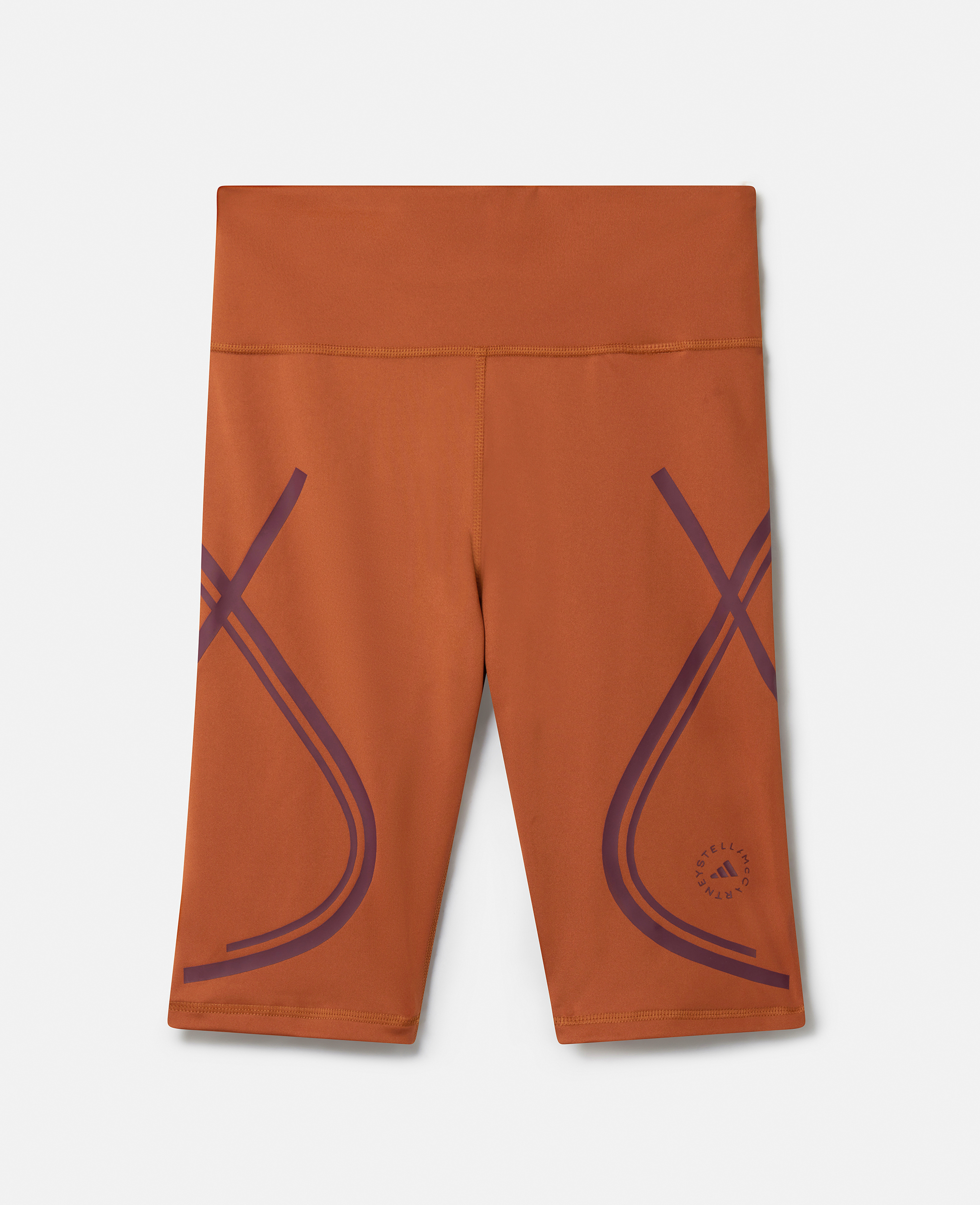 Stella Mccartney Truepace Running Bike Shorts In Dark Caramel