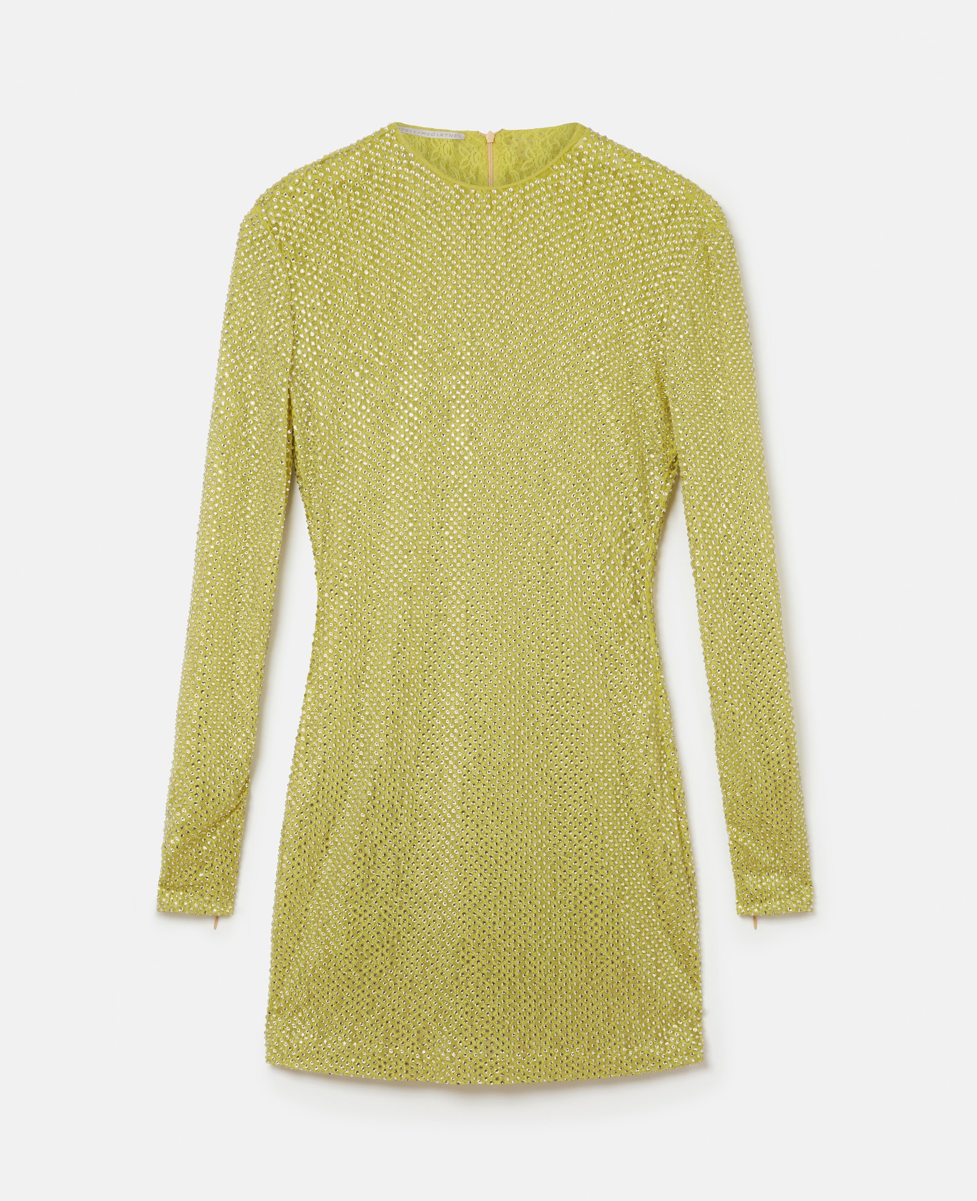 Mini robe a manches longues en dentelle et cristaux, , , Taille: 42 - Stella McCartney - Modalova