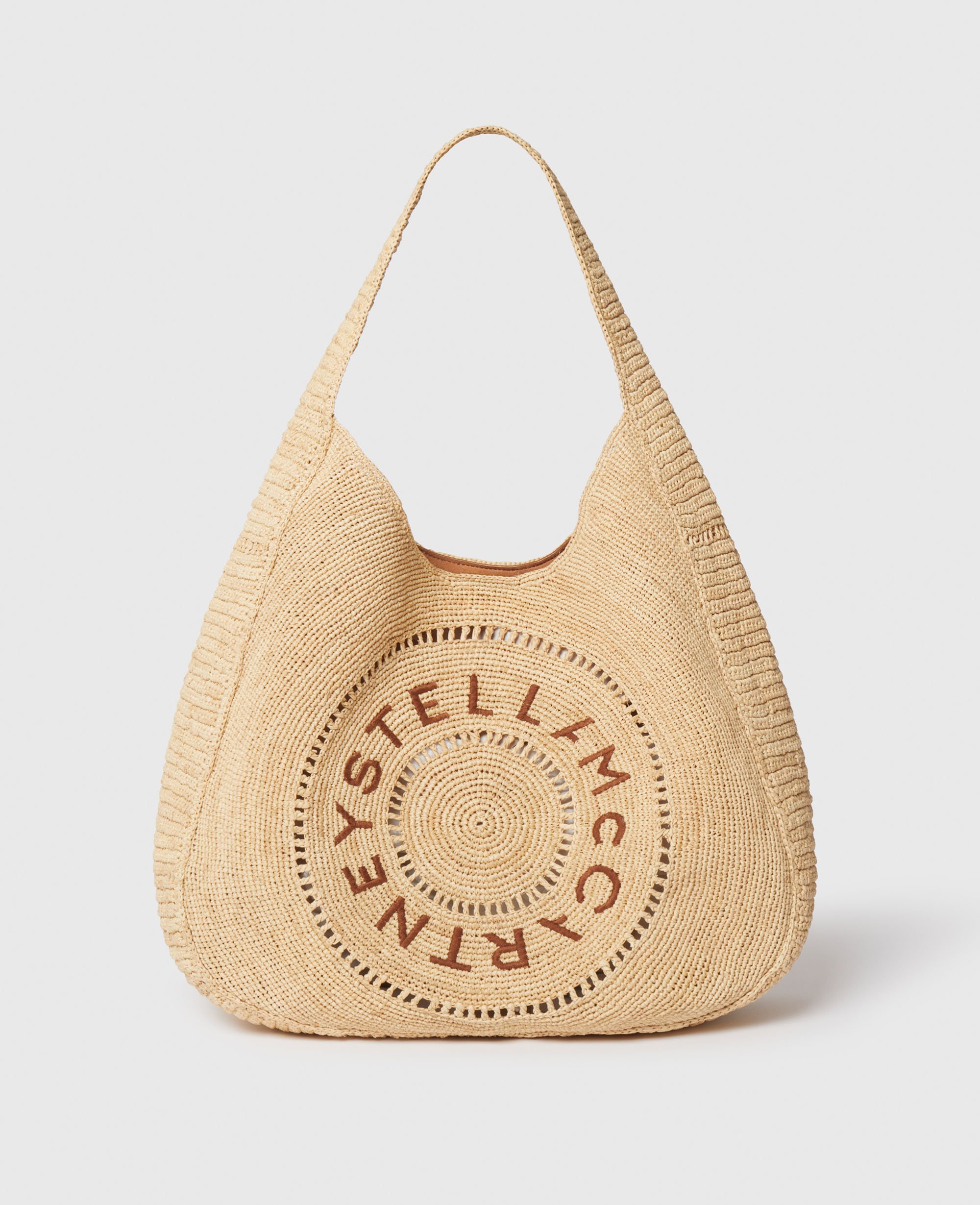 Grand cabas souple en raphia Logo, - Stella McCartney - Modalova