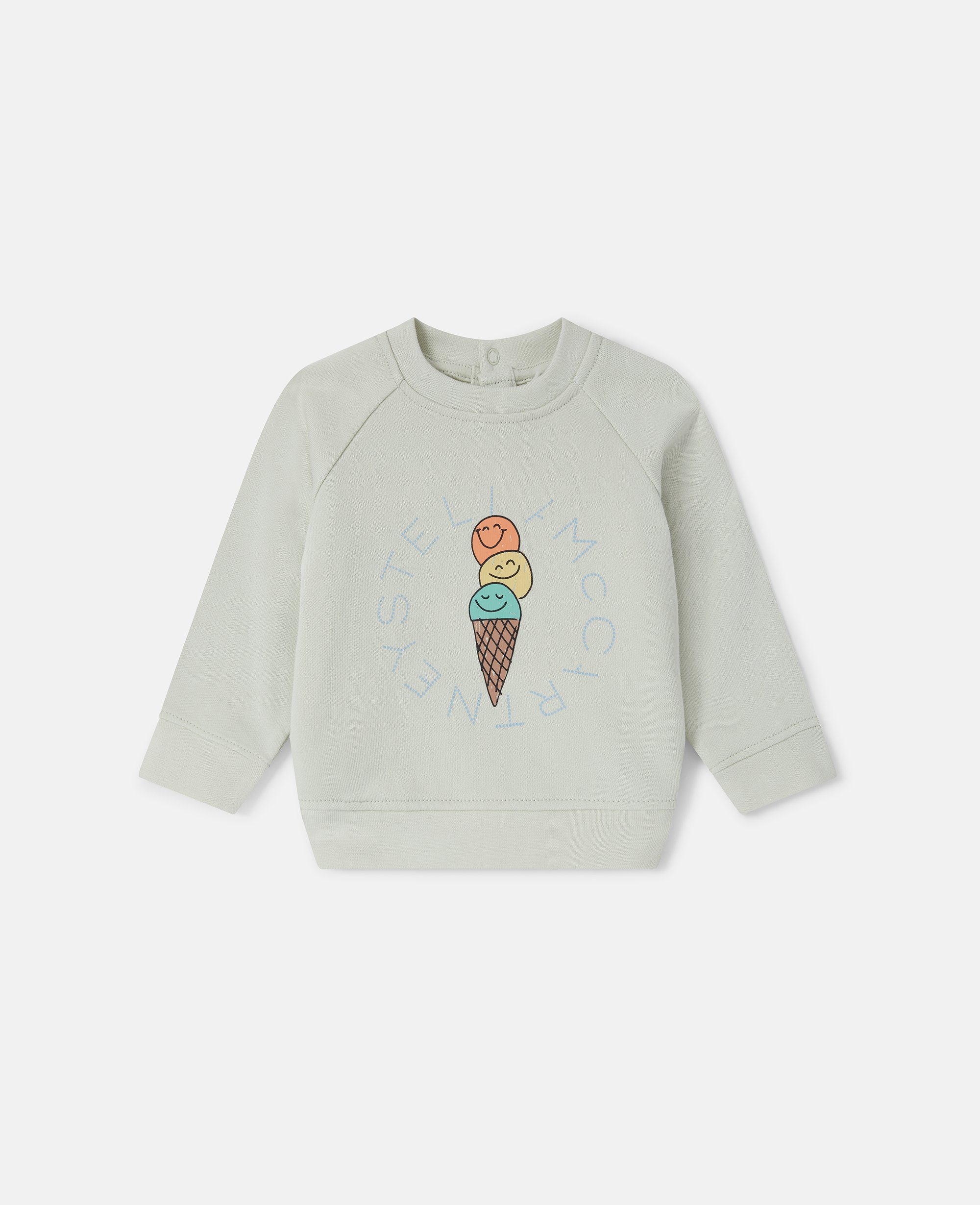 Ice Cream Graphic Long Sleeve T-Shirt, , Size: 24m - Stella McCartney - Modalova