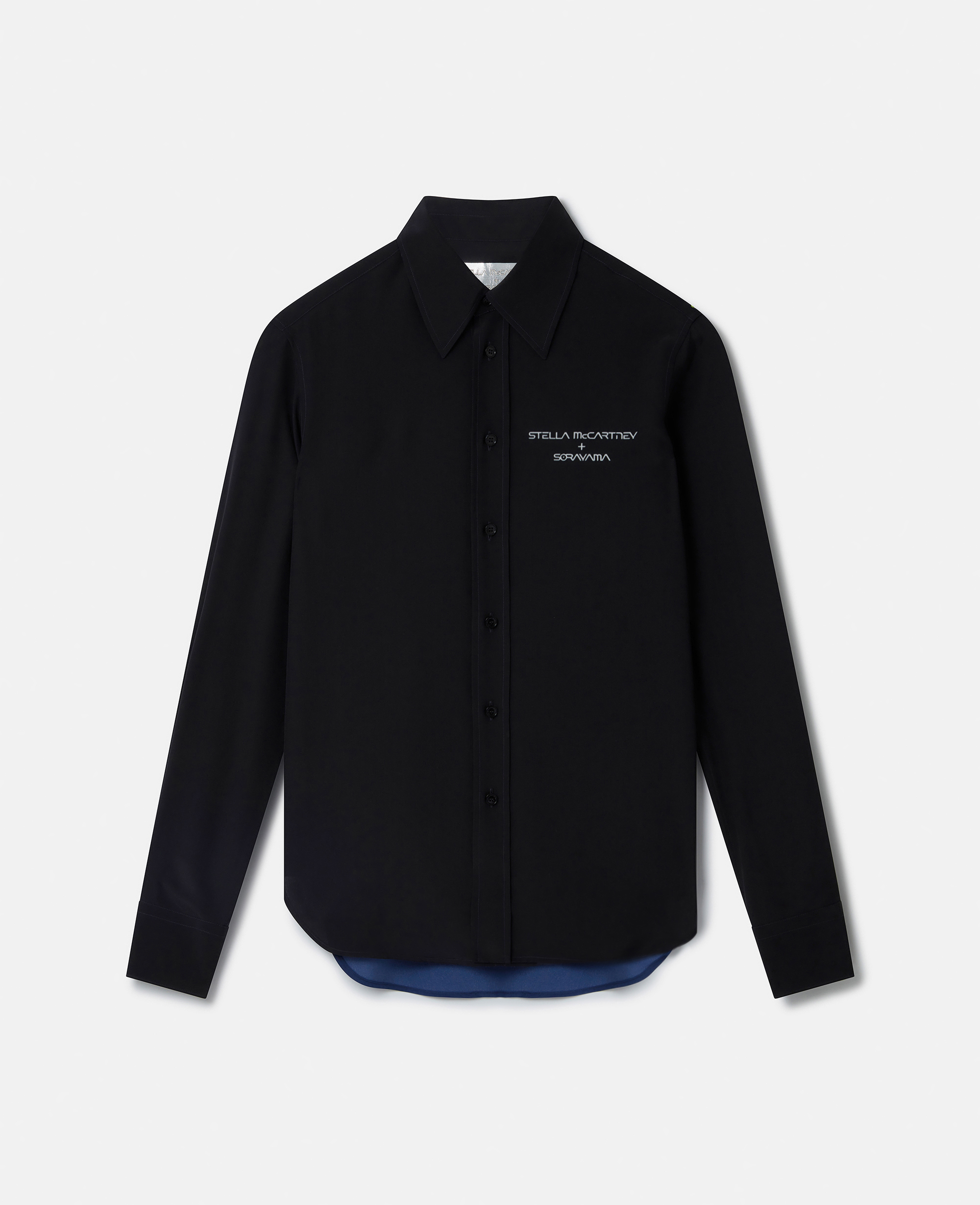 Stella McCartney – Sexy Robot Graphic Crepe de Chine Pyjama Shirt, Woman, Multicolor, Size: XXS