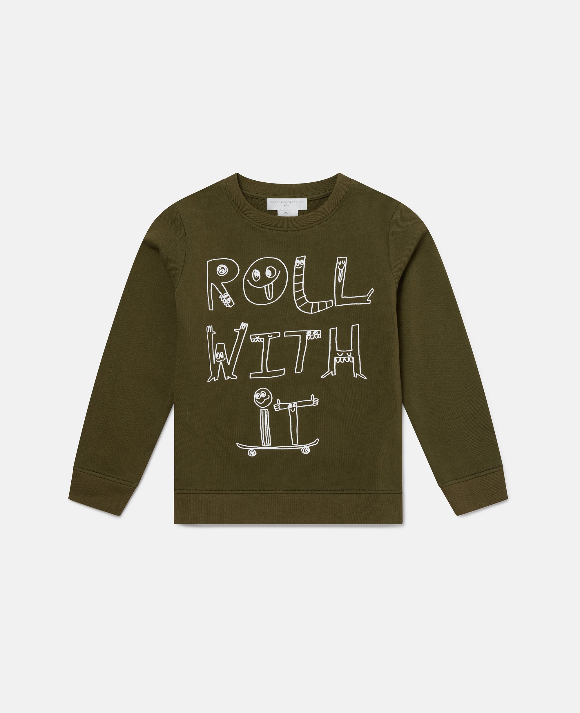 Lettering Graphic Long Sleeve T-Shirt, , Size: 10 - Stella McCartney - Modalova