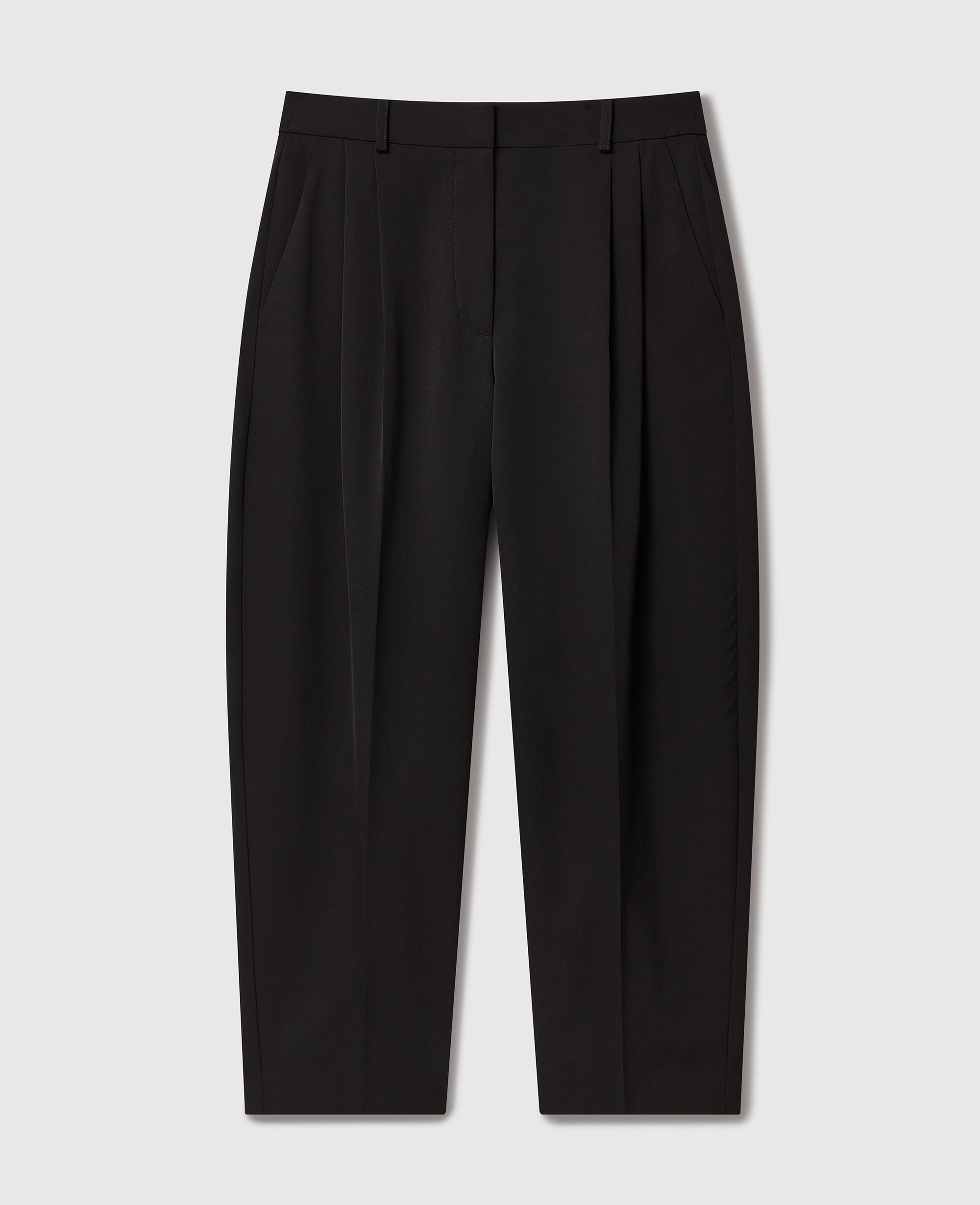 Stella McCartney - Pleated High-Rise Wool Trousers, , Size: 44