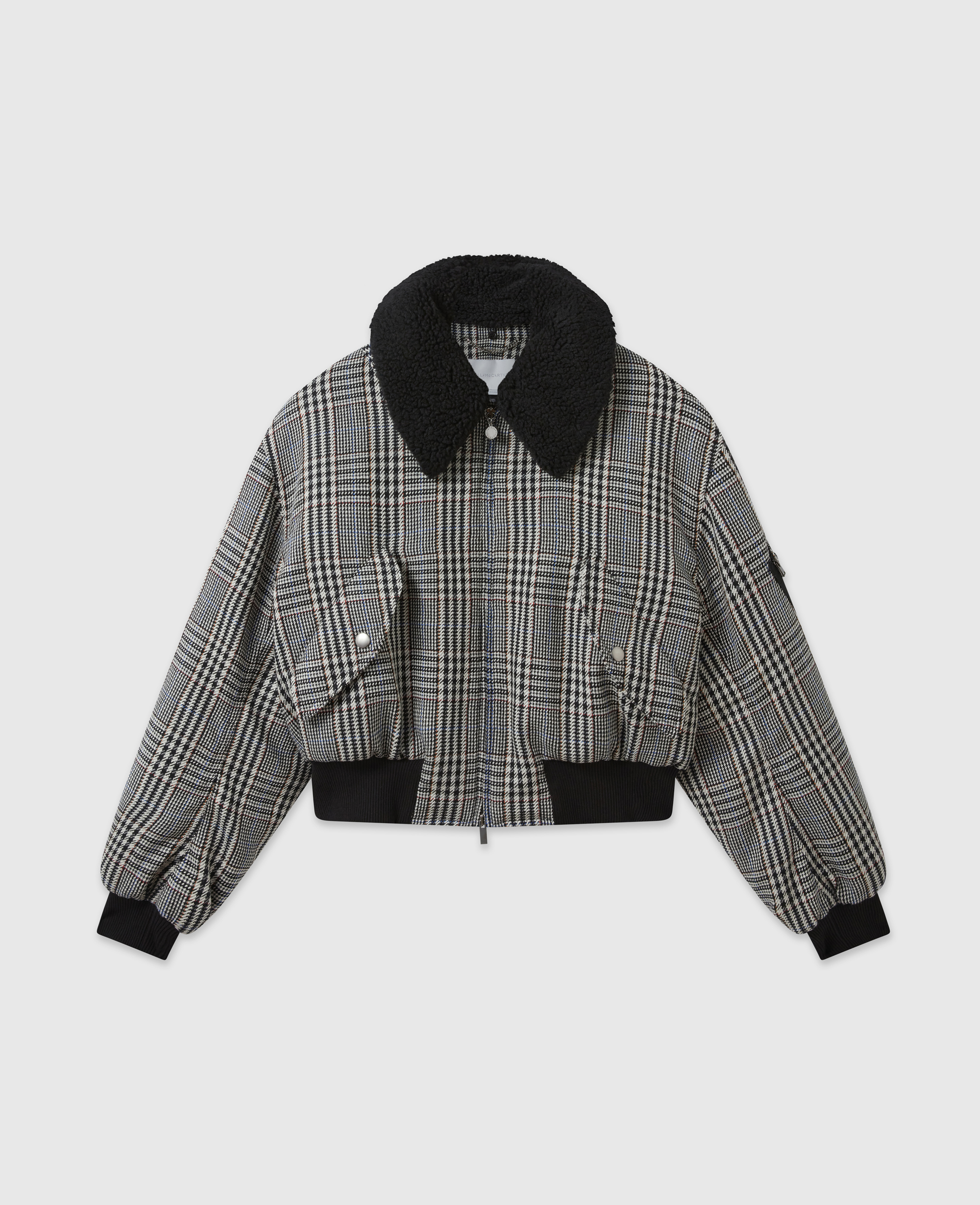 Stella McCartney - Bomberjacke mit Plüschbesatz, , Größe: 38