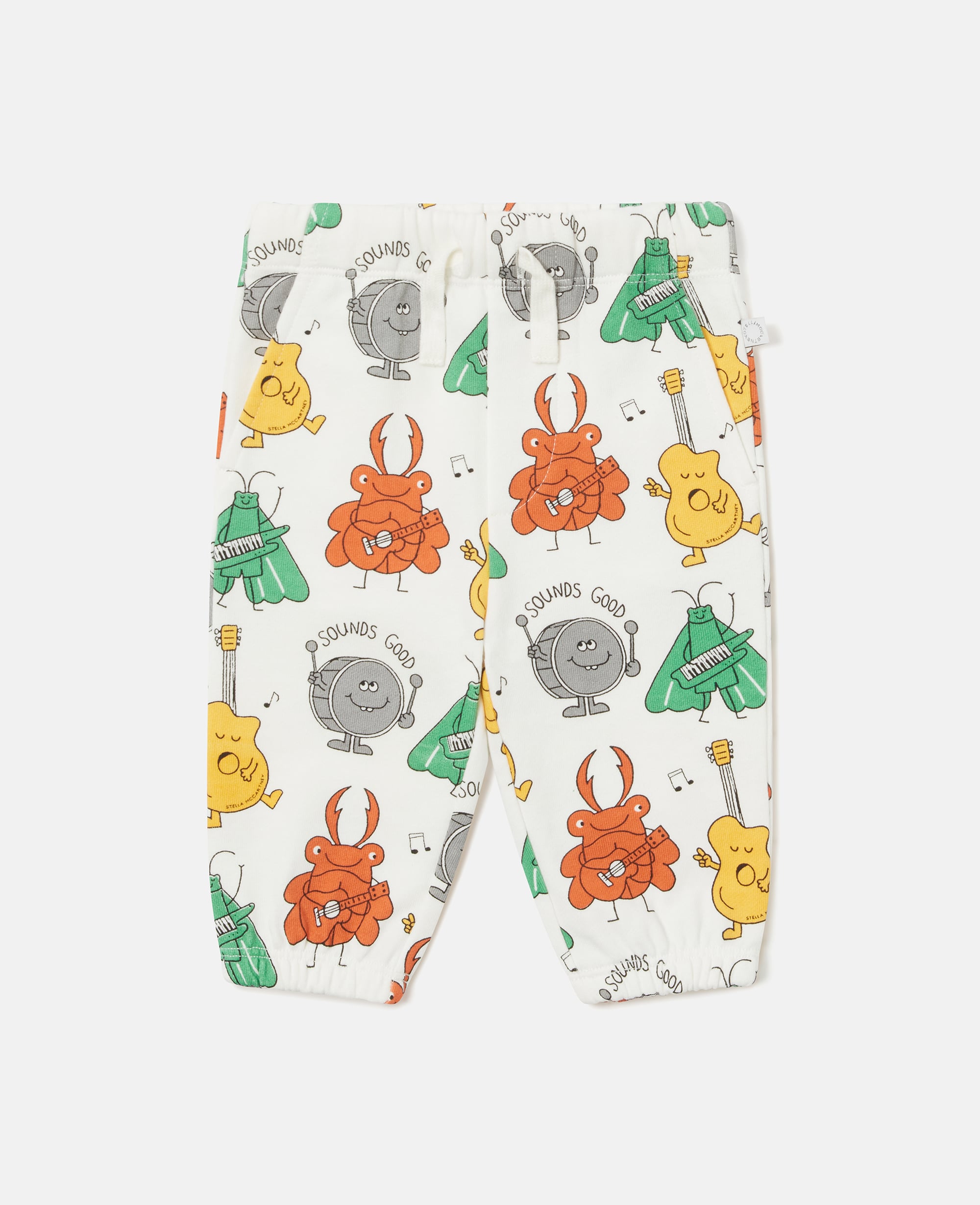 Stella McCartney - Bug Band Print Joggers, Woman, Ivory/Multicolour, Size: 9m
