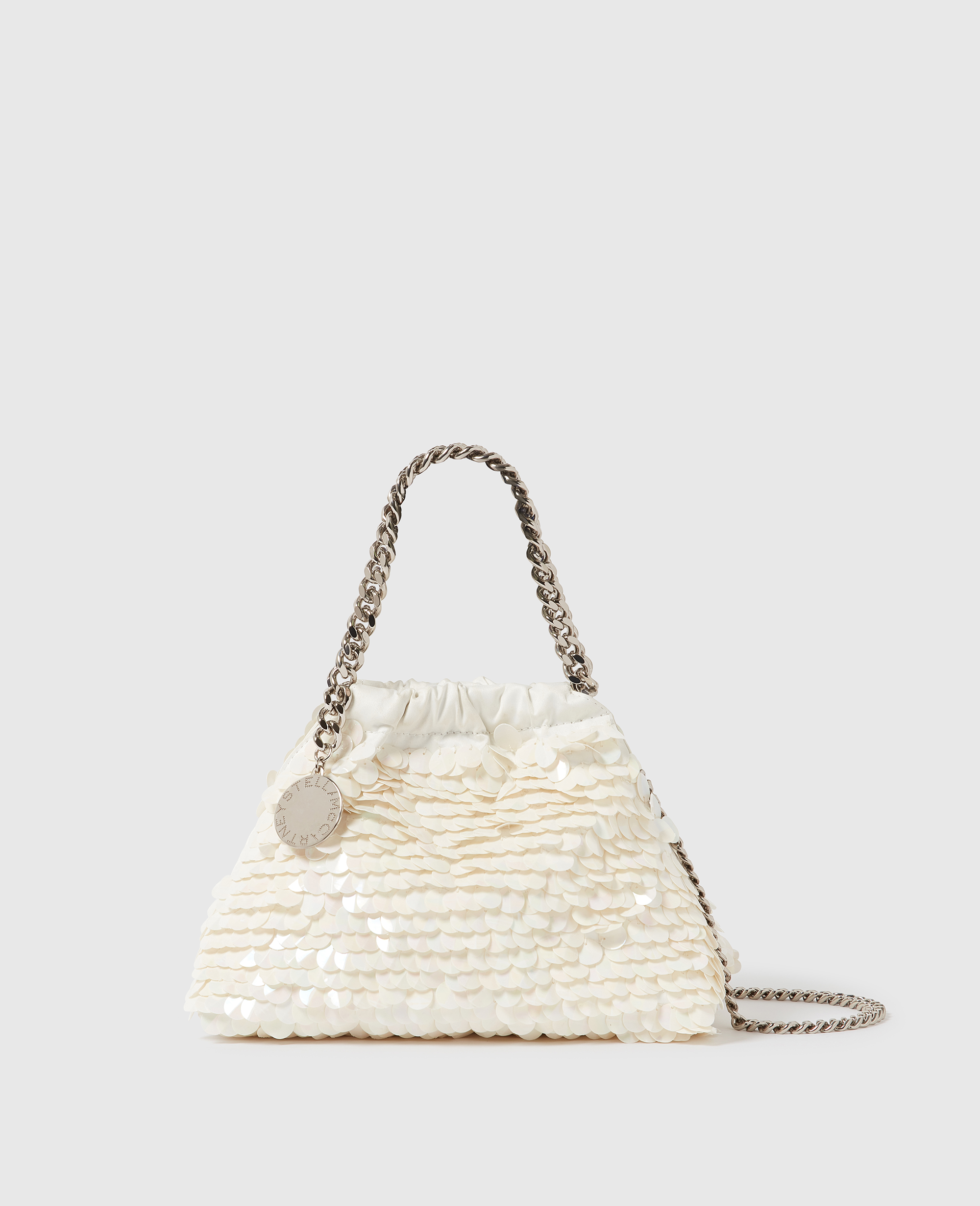 Stella McCartney - Falabella Mini Sequin-Embellished Drawstring Bag,