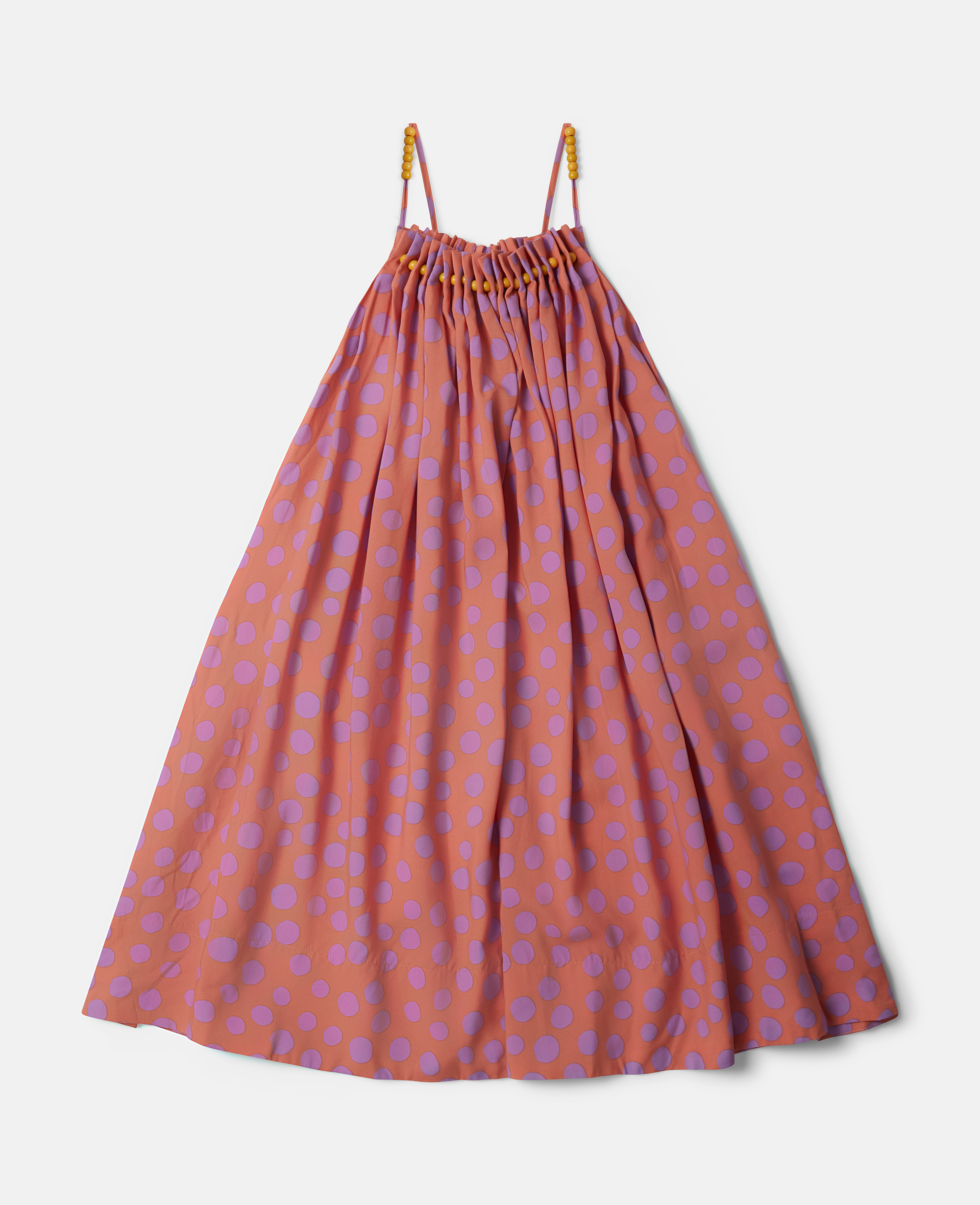 Stella Mccartney Kids' Polka Dot Cami Dress In Orange