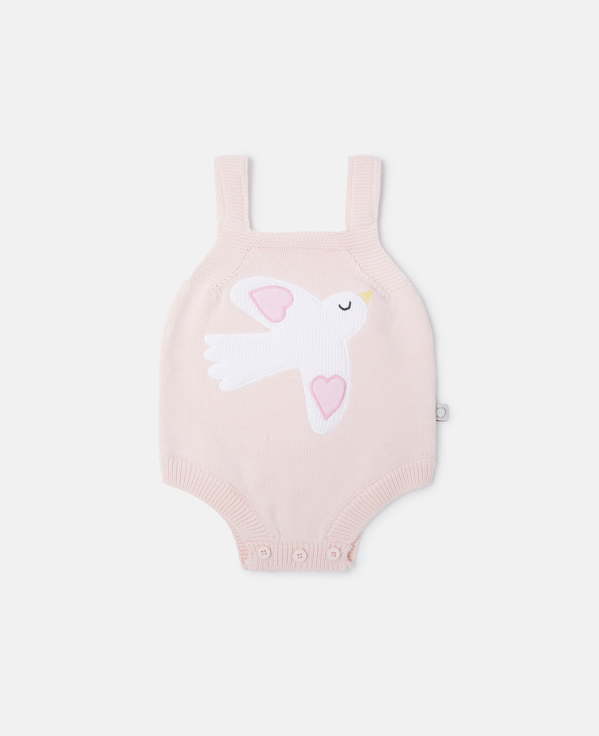 Dove Embroidered Sleeveless Romper, , Size: 24m - Stella McCartney - Modalova