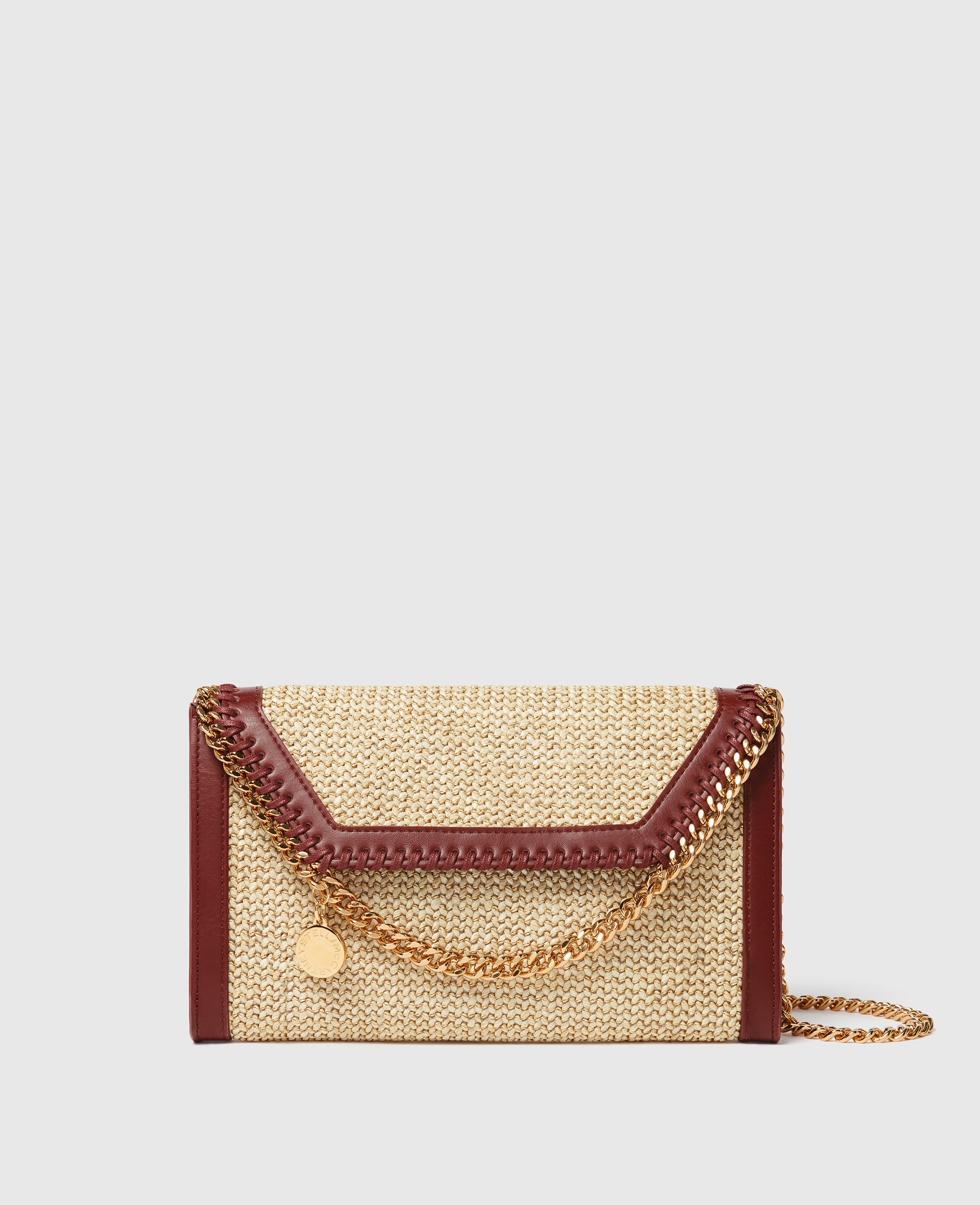 Stella McCartney - Falabella Raffia Wallet Crossbody Bag,